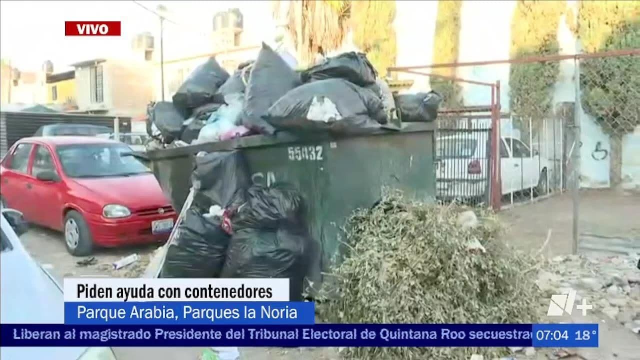 Llevan Semanas sin Recoger la Basura en Esta Zona de Parques la Noria