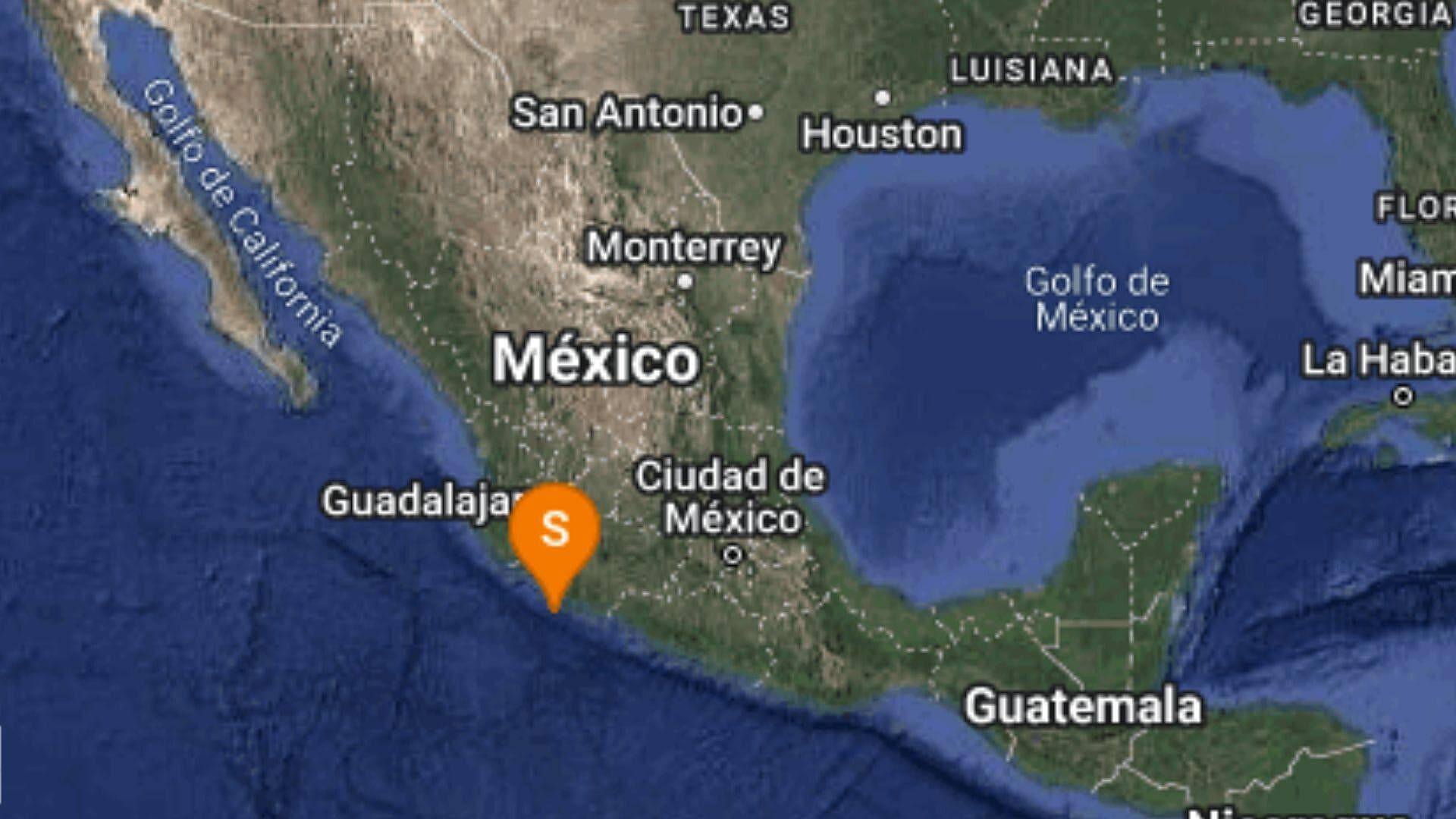 Se Registra Sismo al Suroeste de Coalcomán, Michoacán