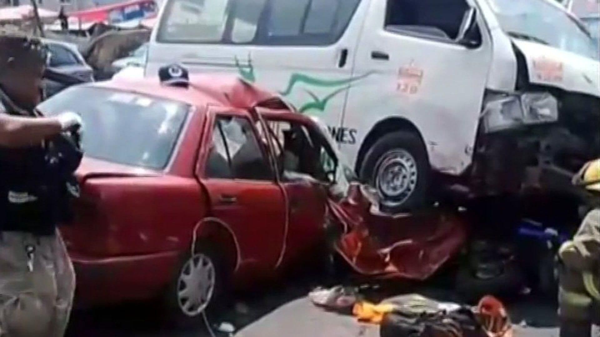 Tragedia en Nicolás Romero: Conductor Ebrio Causa Choque Múltiple; Hay Dos Muertos
