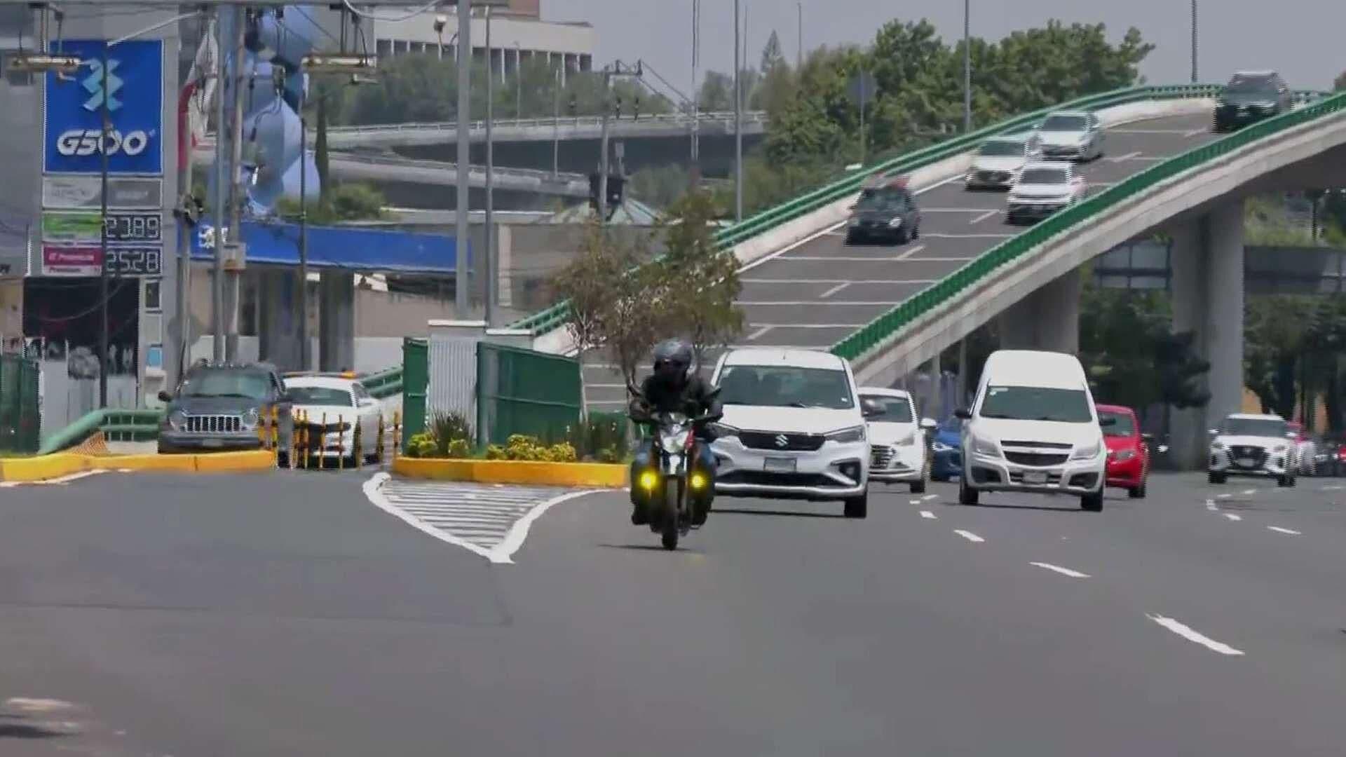Concluyen Trabajos en la Autopista Urbana Sur, en la salida a Tepepan, CDMX