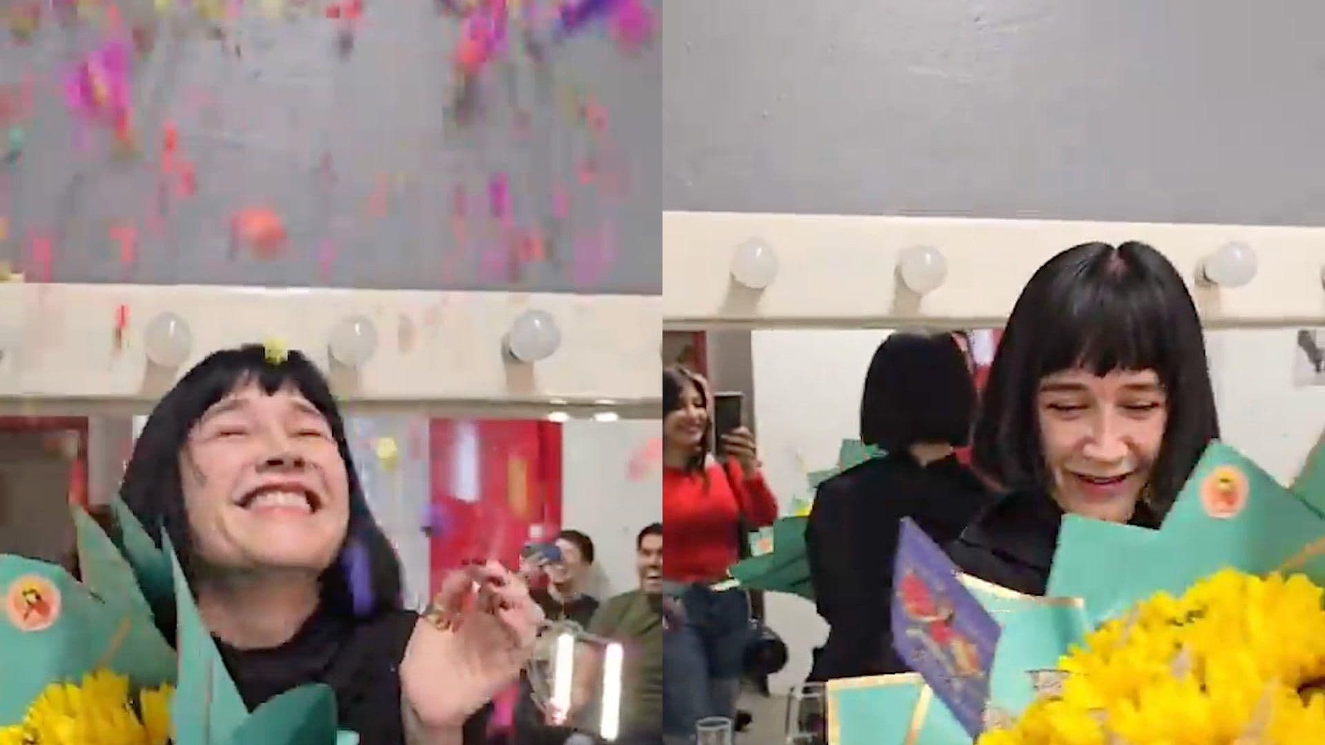 Susana Zabaleta Recibió Flores de Parte de Ricardo Pérez y No pudo Evitar Llorar