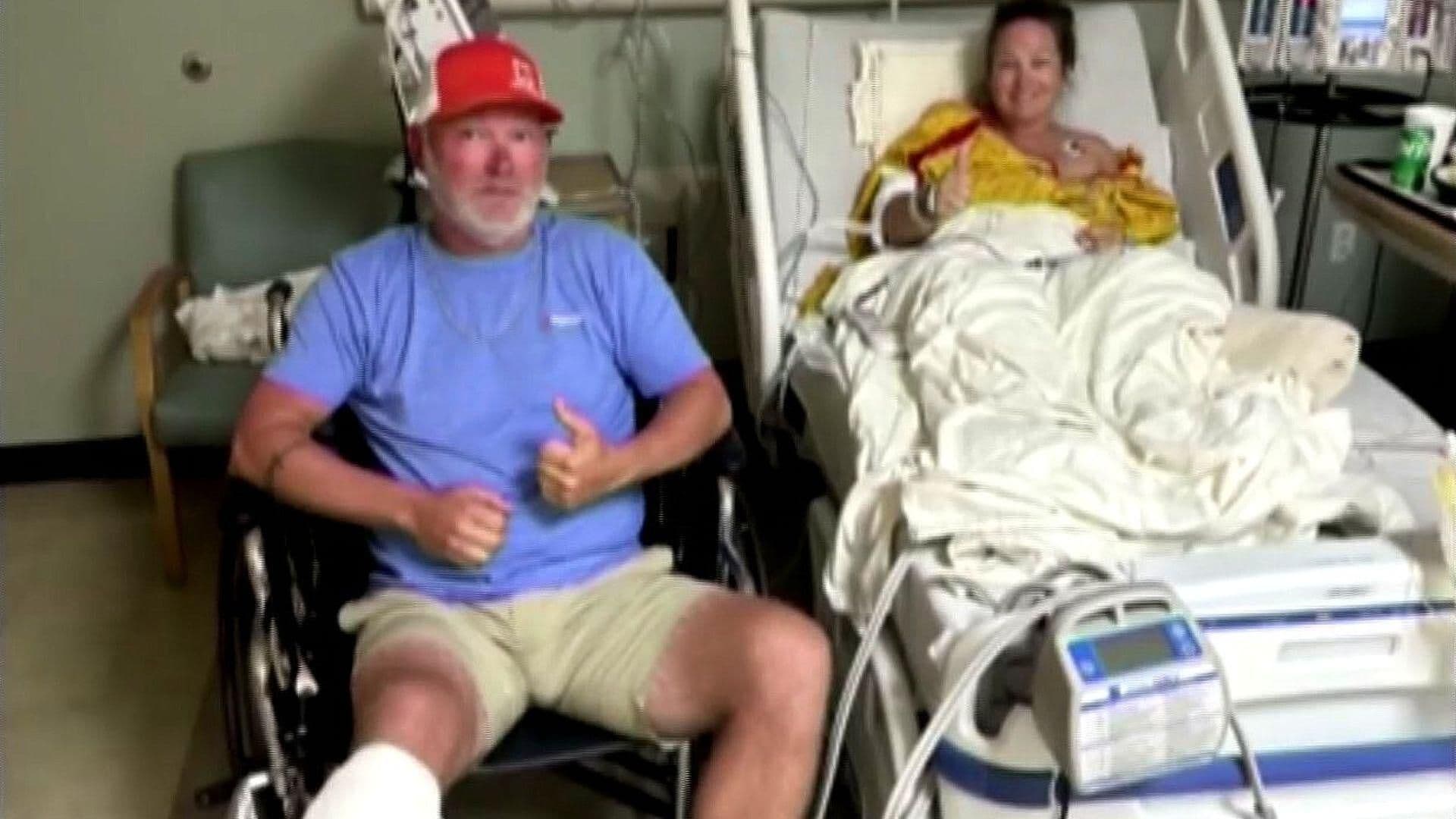 Víctimas del Ataque de Tiburón Narran su Experiencia en Isla del Padre, Estados Unidos