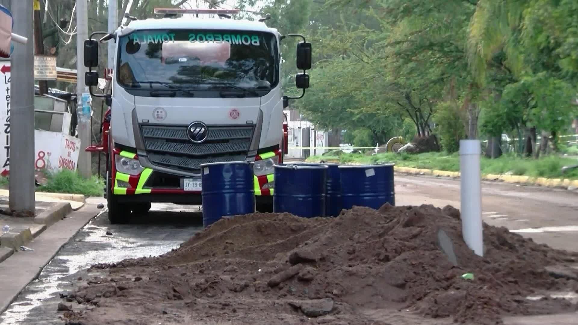 Continúa el Acordonamiento en el Poblado de Coyula, Tonalá Tras Derrame de Combustible