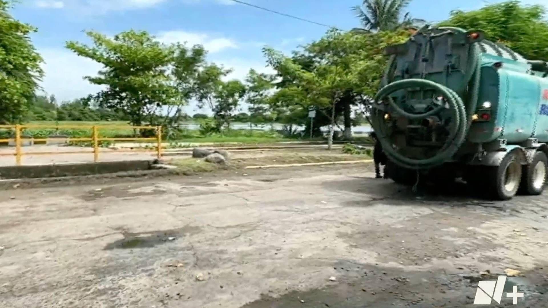 Bajan Niveles de Laguna Lagartos; Av. Veracruz Está Libre de Agua