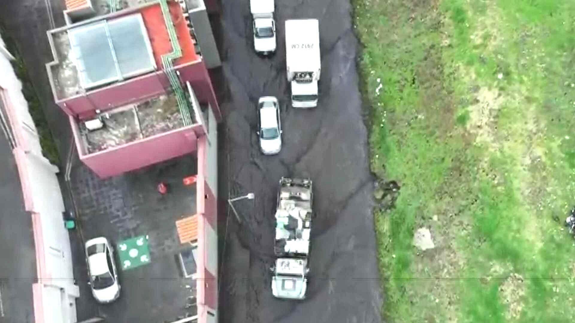 Desde el Aire: Así se ve Encharcamiento Cerca de la Central de Abasto en Iztapalapa