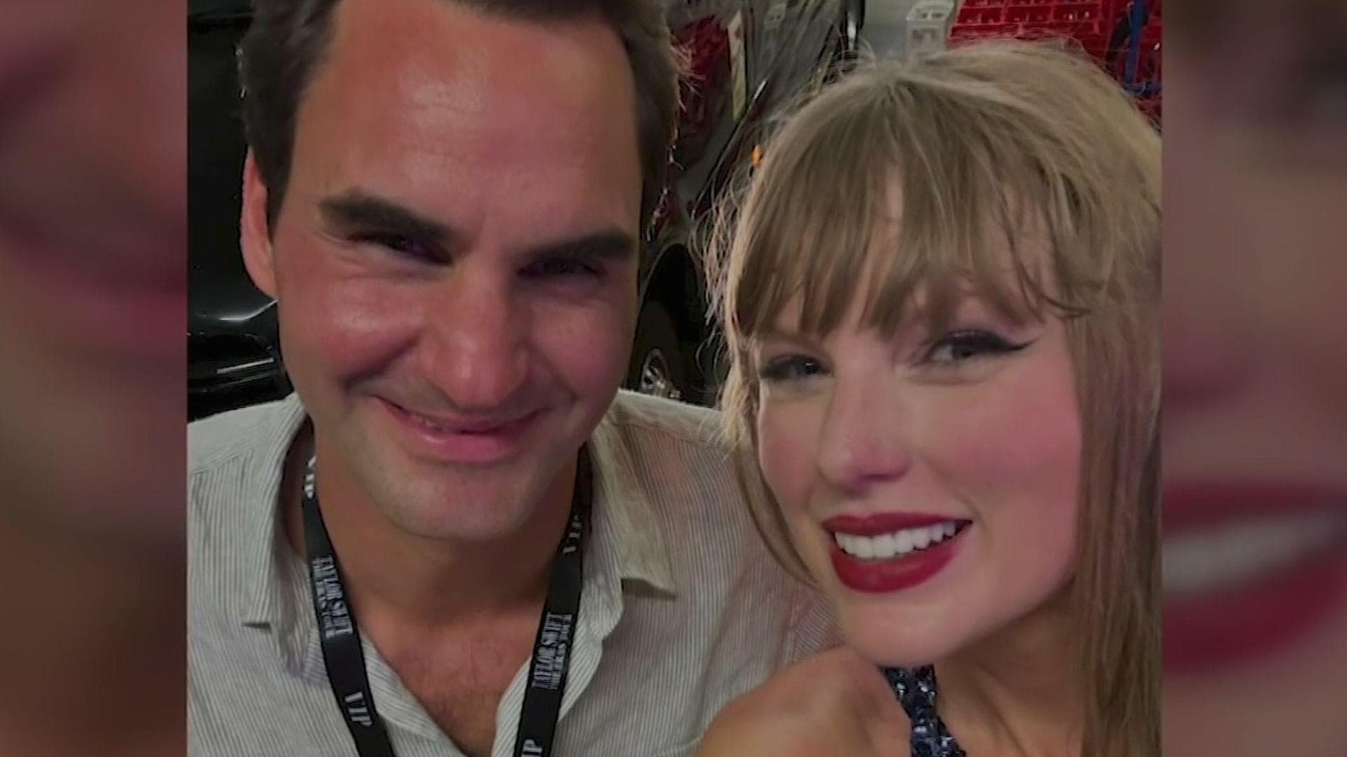 Roger Federer Presume Foto con Taylor Swift