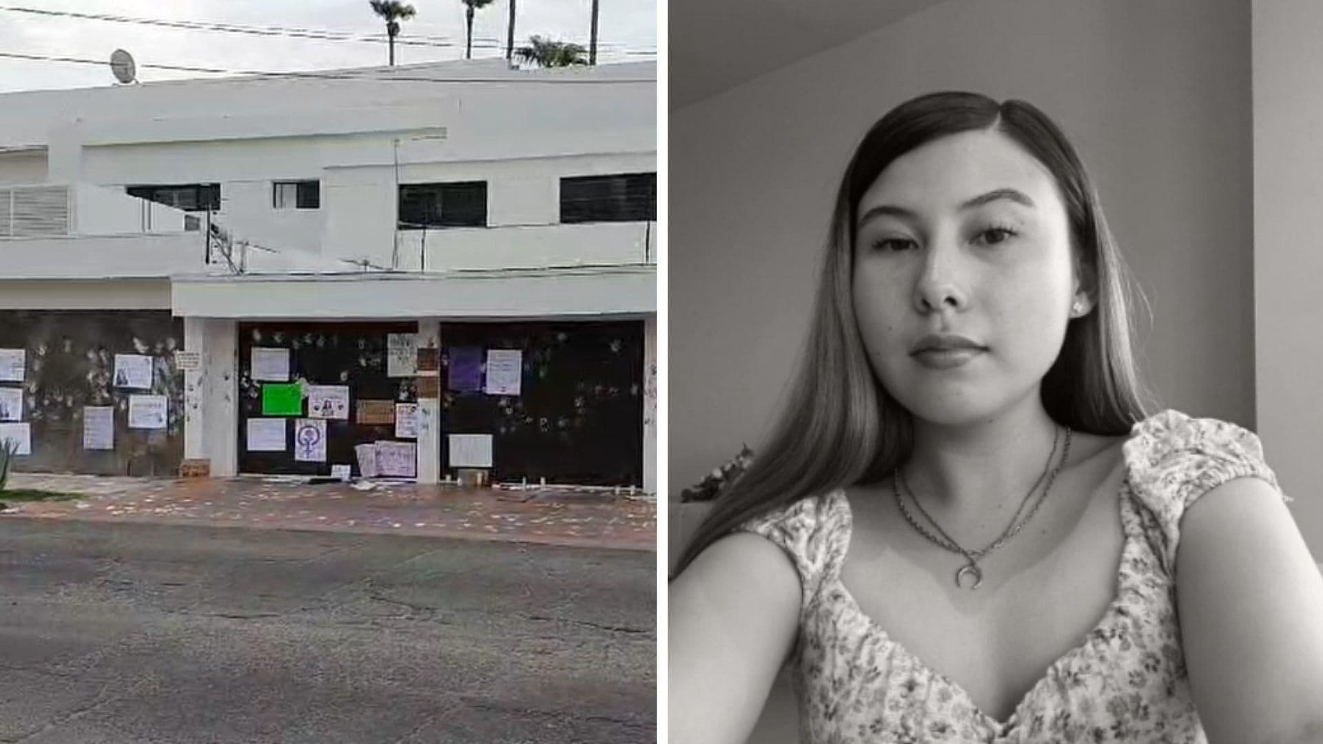 'Pintan' Casa de la Gobernadora ante Feminicidio de Paola Andrea Bañuelos