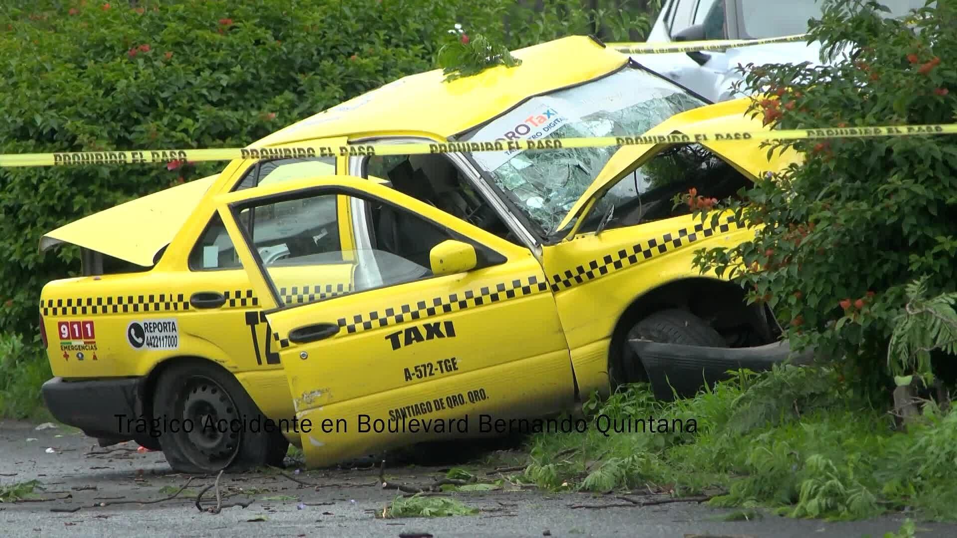 Trágico Accidente Sobre Bernardo Quintana en Querétaro Deja Sin Vida a Pasajero de Taxi