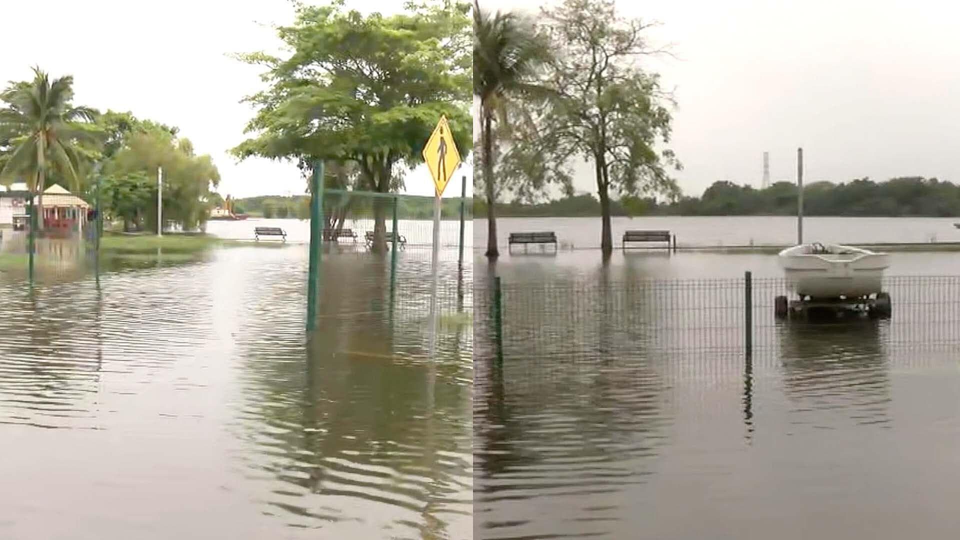 Ya Son Cuatro las Colonias Afectadas por el Desbordamiento de la Laguna del Chairel en Tampico