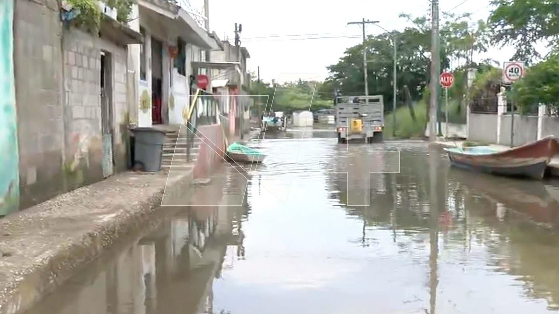 Inician Labores de Bombeo para Reducir Inundaciones en el Sector Moscú de Tampico