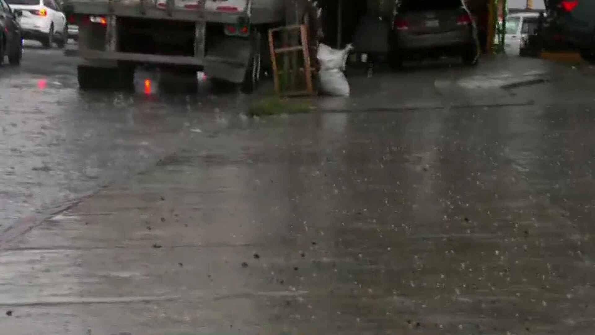 Se Registra Granizada en Zona de Xalostoc, Estado de México