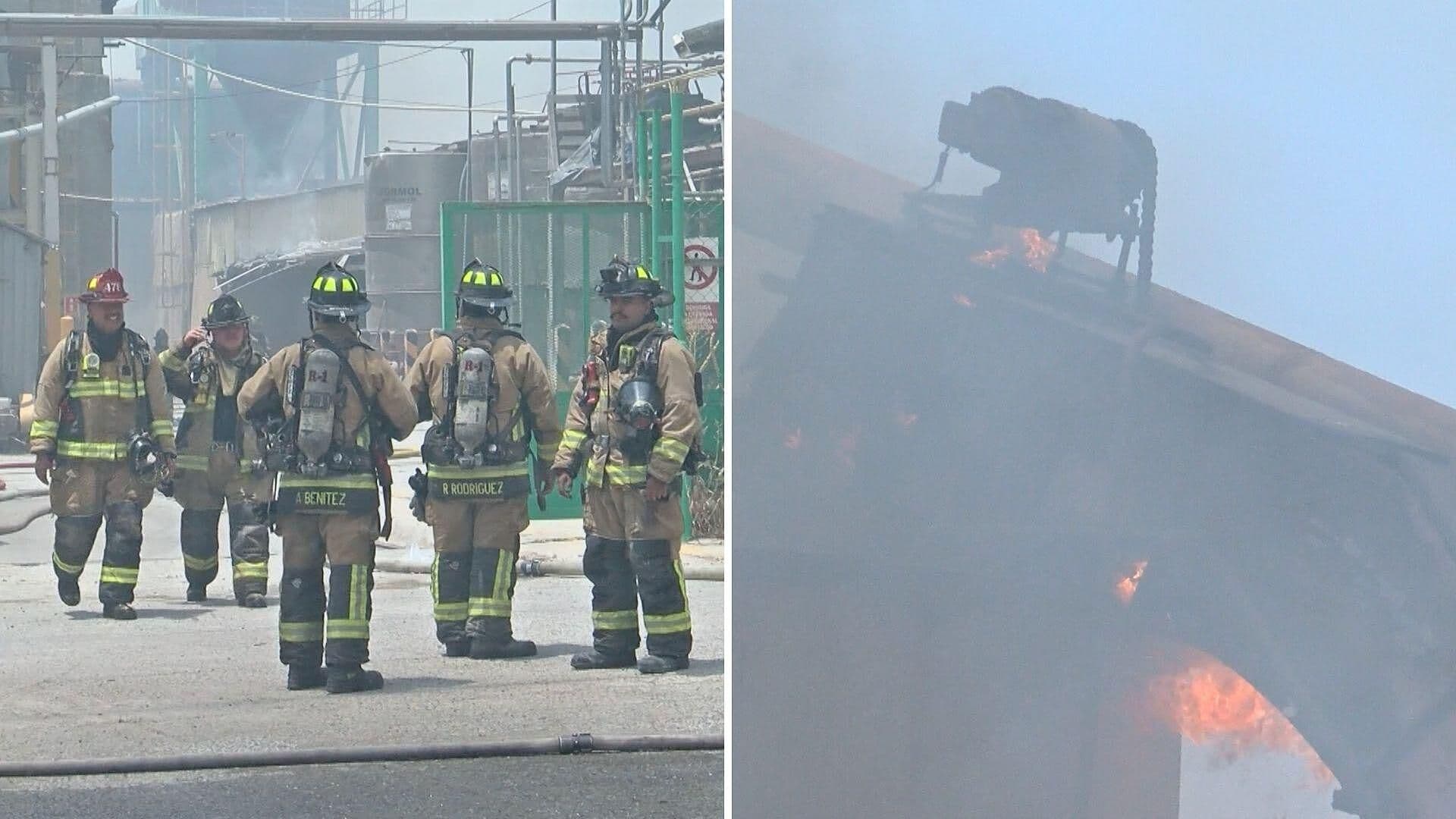 Así fue el Incendio en la Fábrica en Otay; Evacuaron a Más de 400 Personas