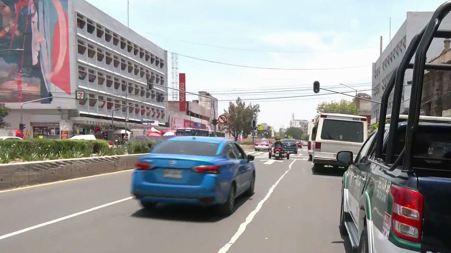 Manifestantes Liberan la Avenida Ribera de San Cosme, CDMX