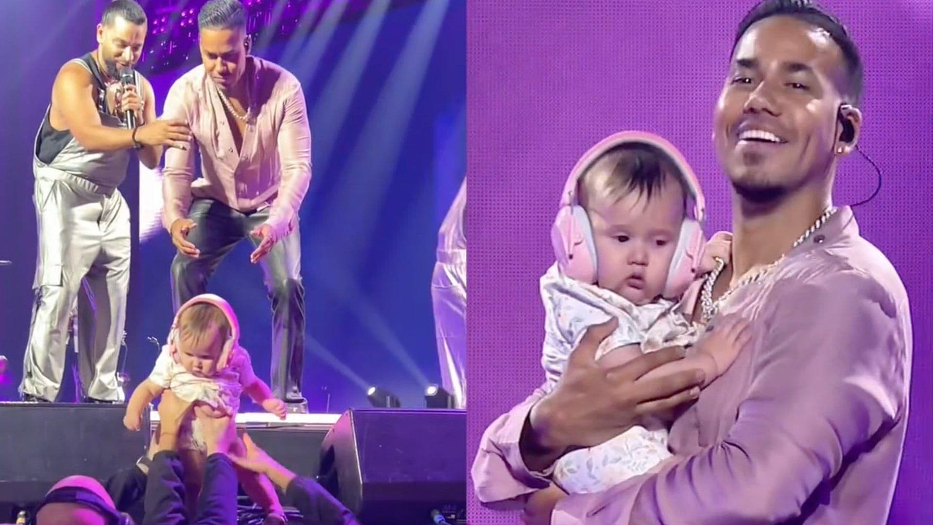 ¡La Aventurera Más Joven! Romeo Santos Sube a Bebé del Público al Escenario