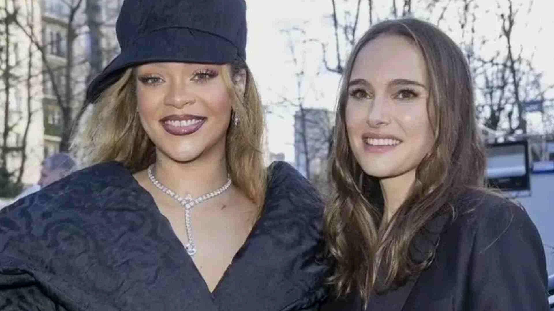 Rihanna y Natalie Portman Se Encuentran en la Semana de la Moda en París