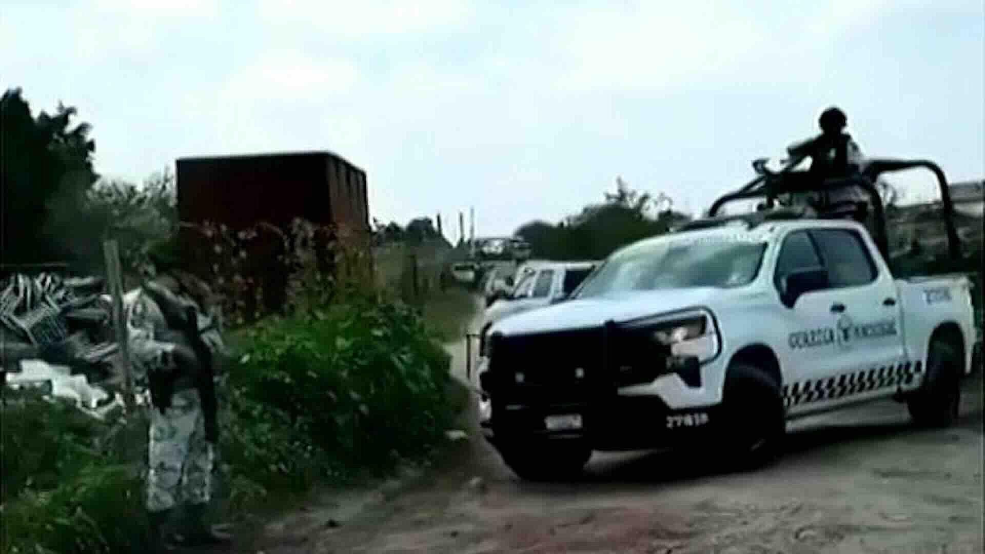 Movilización Policiaca por Dos Heridos en Cateo en Santa Rosa de Lima, Villagrán, Guanajuato
