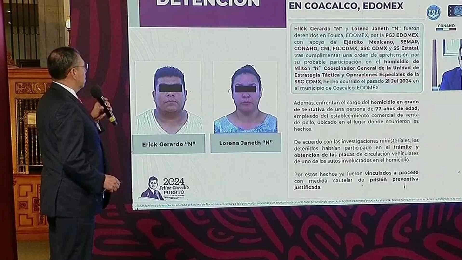 Confirman Detención de Dos Implicados en Homicidio de Milton Morales, Mando de la SSC-CDMX