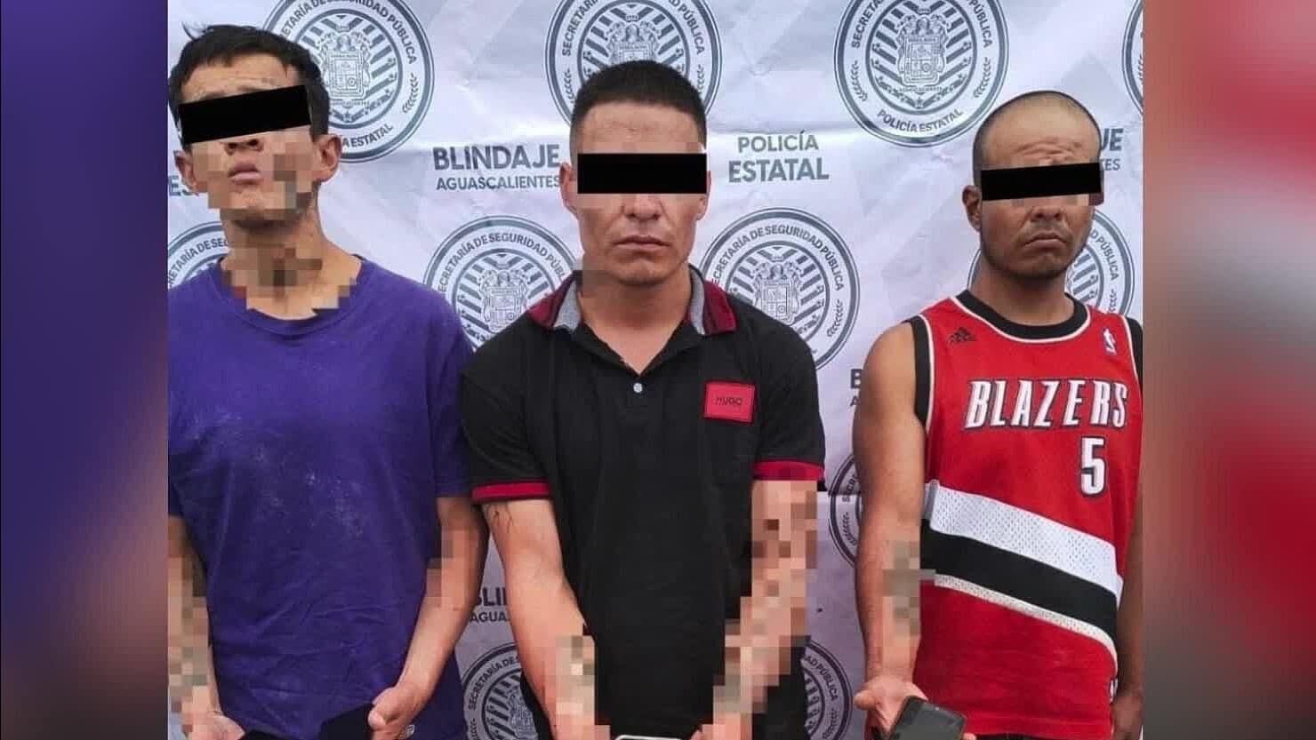 Detienen a 3 Sujetos que Asaltaron a Conductor de Plataforma en Jesús María, Aguascalientes
