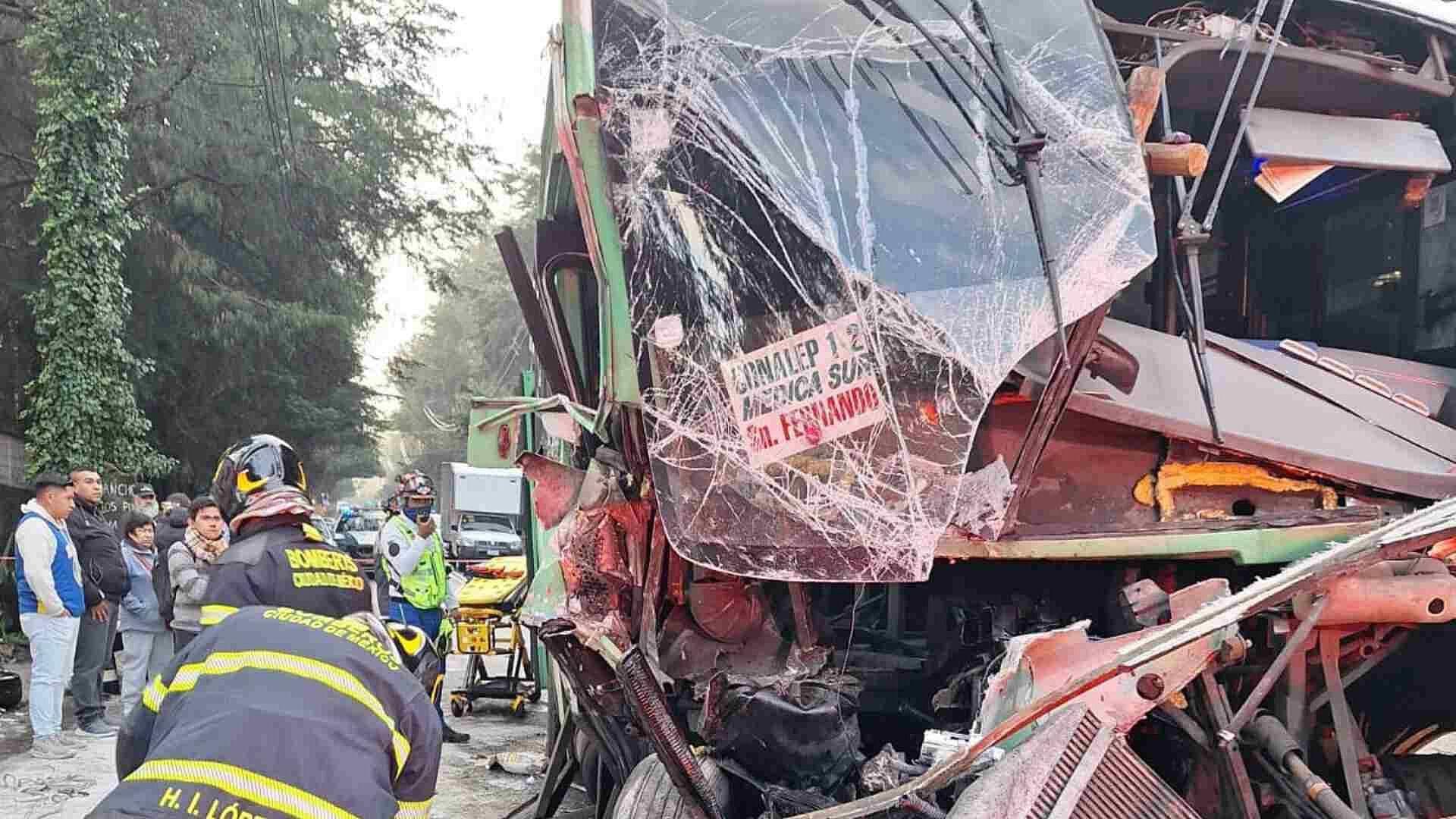 Suman 20 Lesionados por Choque en la Picacho-Ajusco, en la Alcaldía Tlalpan
