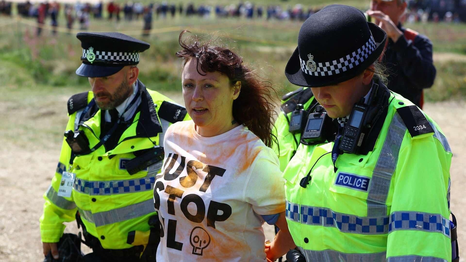 Así Protestaron Activistas de ‘Just Stop Oil’ en el Abierto Británico de Golf