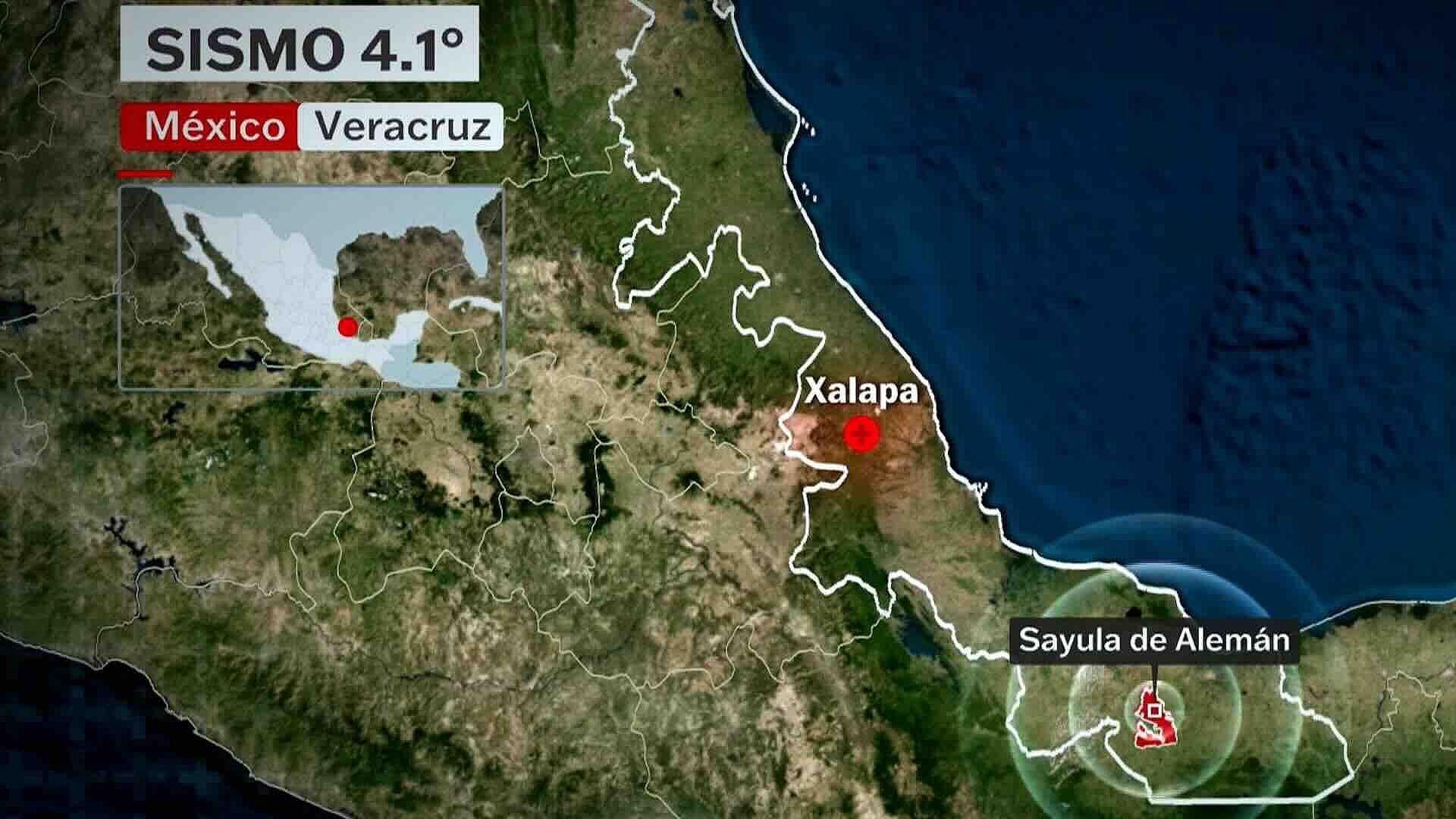 Sismo de Magnitud 4.1 Sacude Sayula de Alemán en Veracruz sin Reportar Daños
