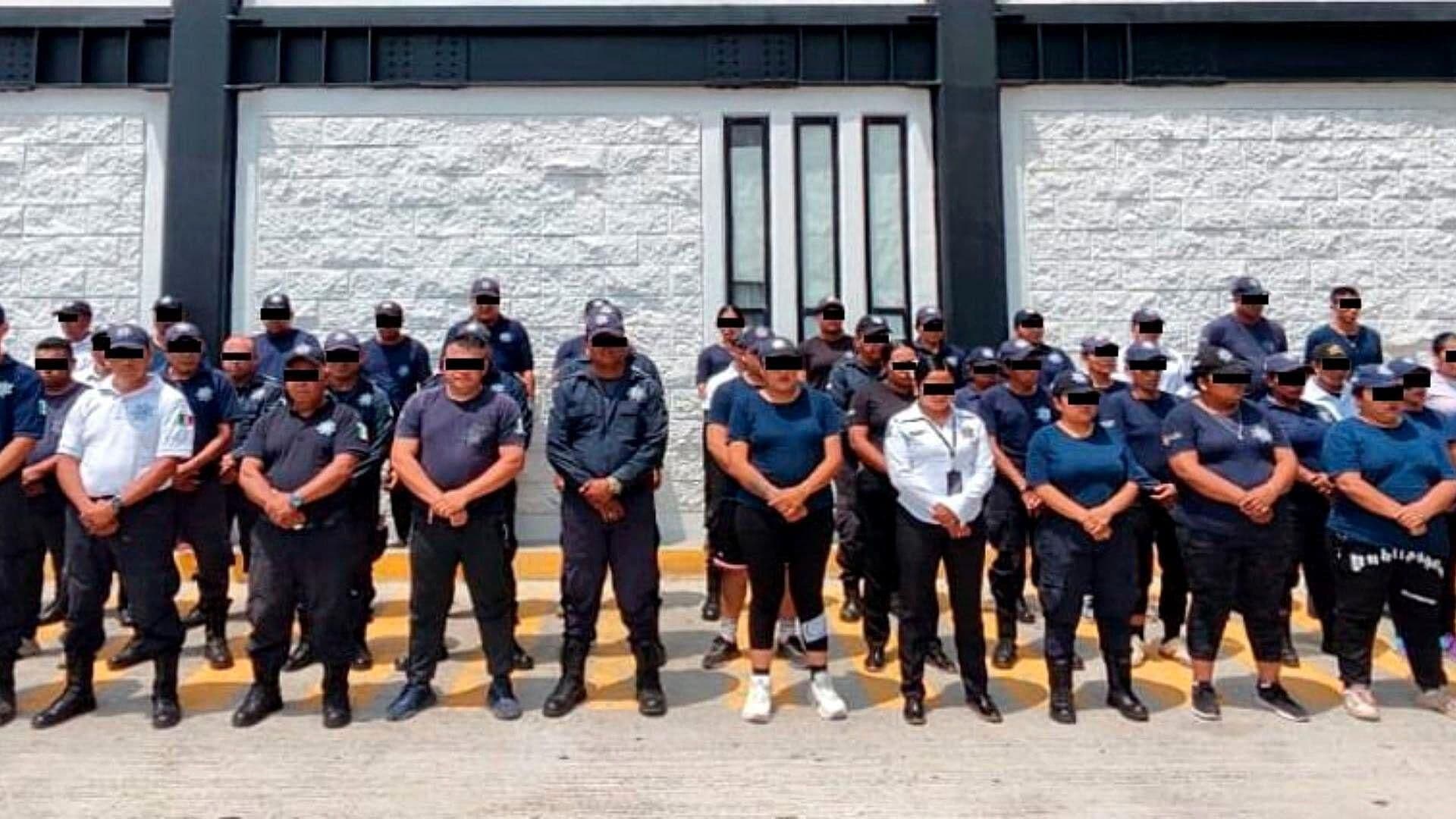 Detienen a 59 Policías Municipales y su Director en Cintalapa, Chiapas