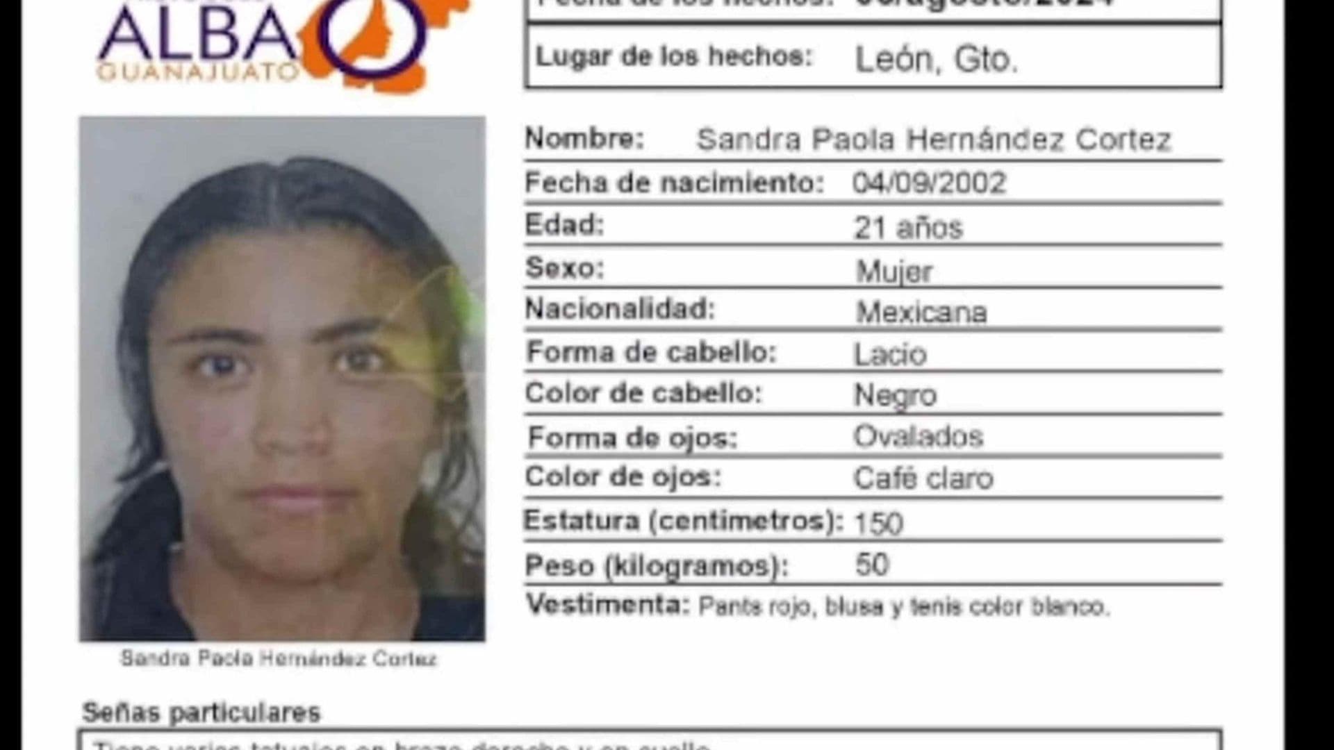 ¡Lanzan Protocolo Alba! Sandra Paola, de 21 años, Sale de su Casa en León y Ya No Regresa