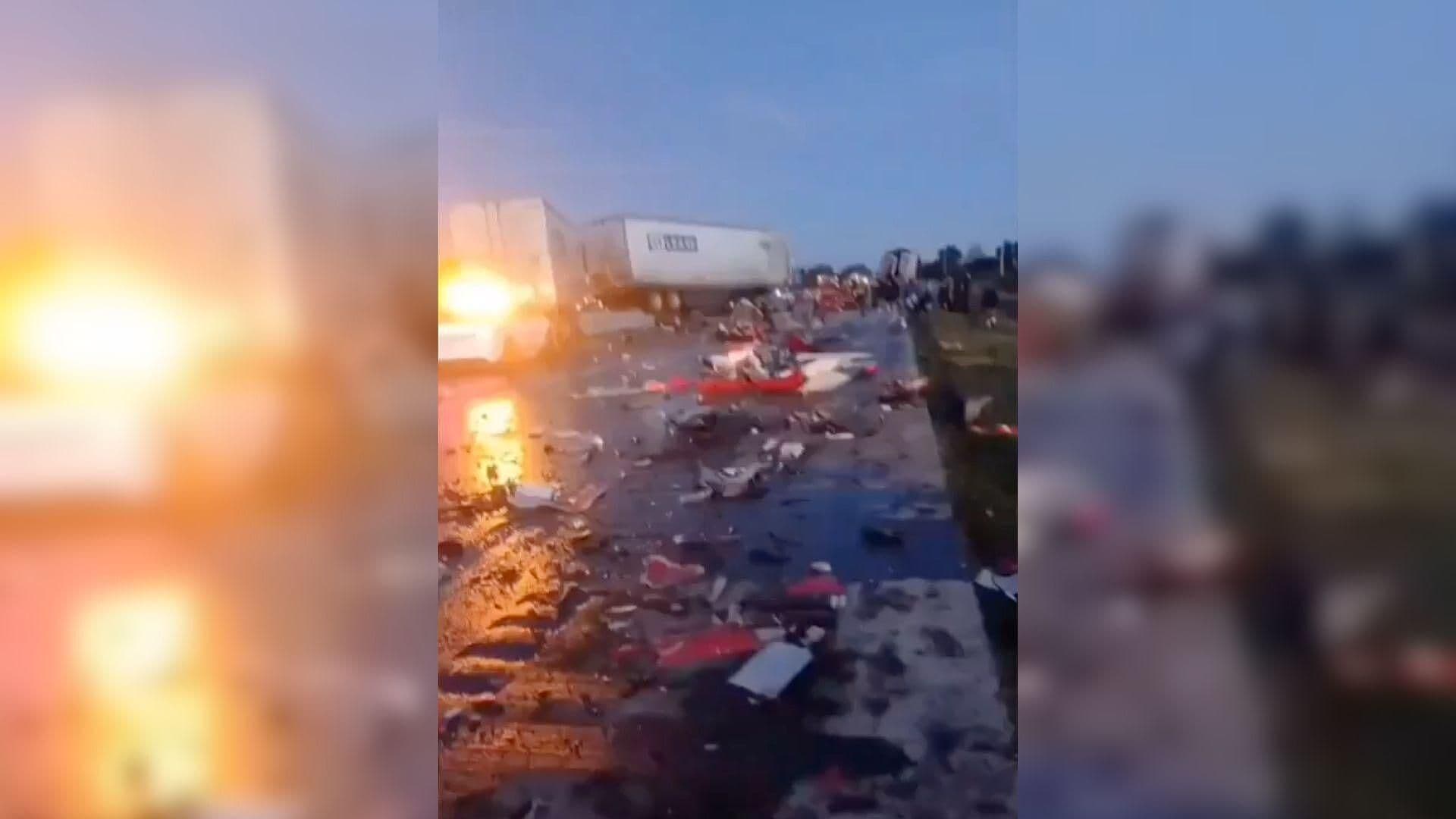 Carambola Involucra Varias Unidades de Carga y Auto en Autopista Puebla-Acatzingo