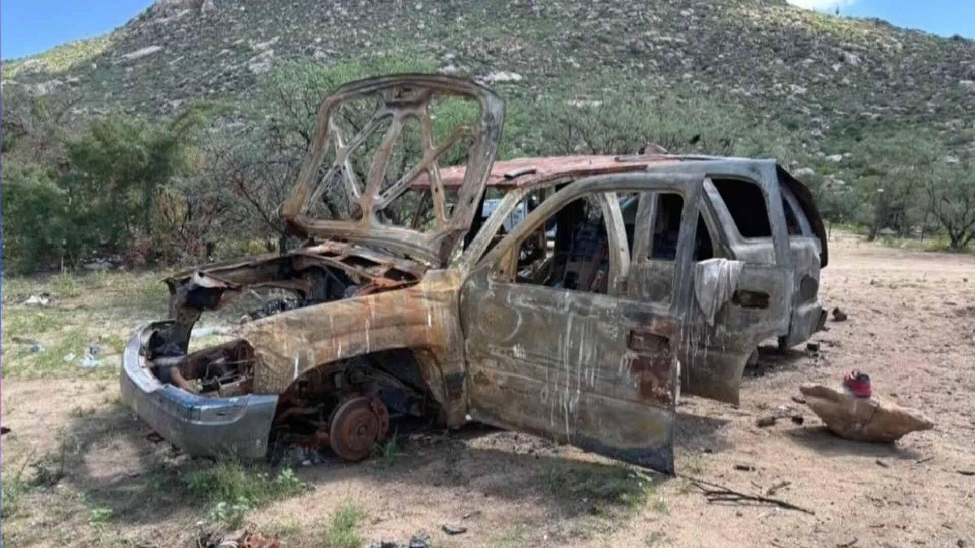Encuentran Vehículos y Cuerpos Calcinados en Camino de Terracería Entre Sásabe y Sáric en Sonora