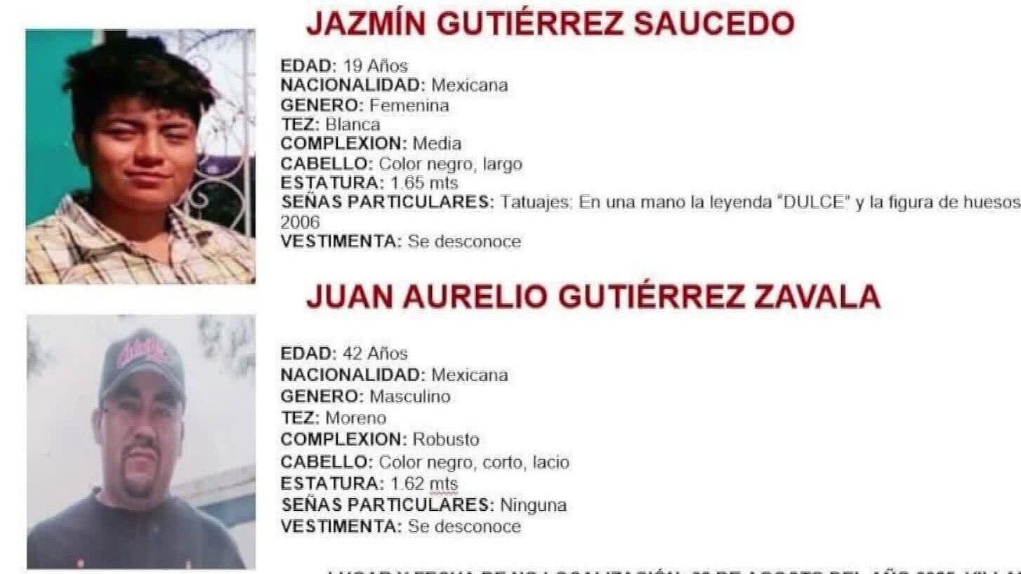Piden Investigar a Policías Tras Desaparición de Padre e Hija en Villanueva, Zacatecas