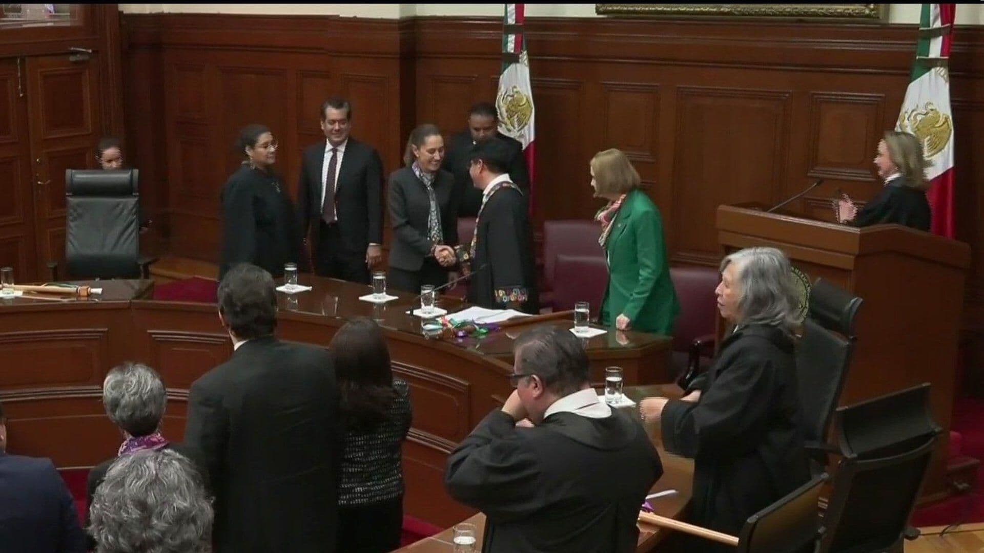 Concluye Sesión Solemne de la SCJN con Despedida de Hugo Aguilar a Claudia Sheinbaum
