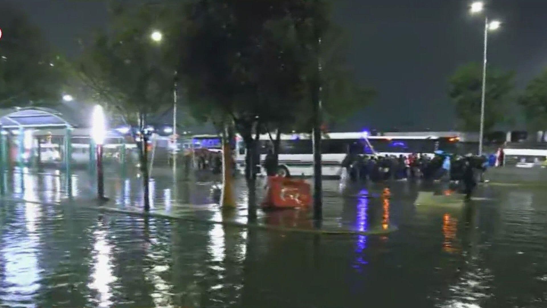 Filas por Inundaciones tras Lluvias No Paran en Indios Verdes; Así Se ve Alerta Púrpura en GAM