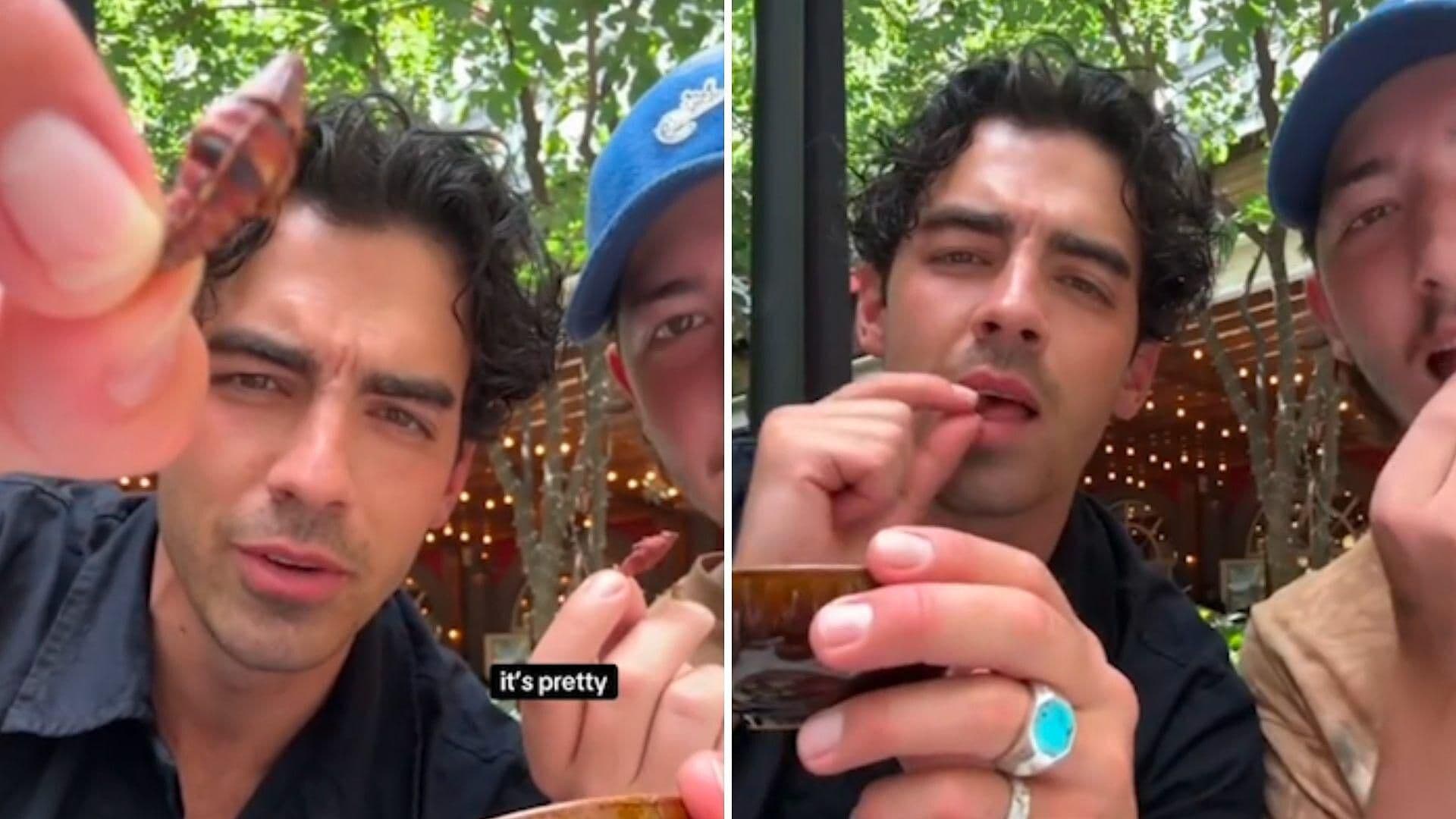 VIDEO: Joe Jonas Sorprende Comiendo Chapulines en Restaurante de CDMX