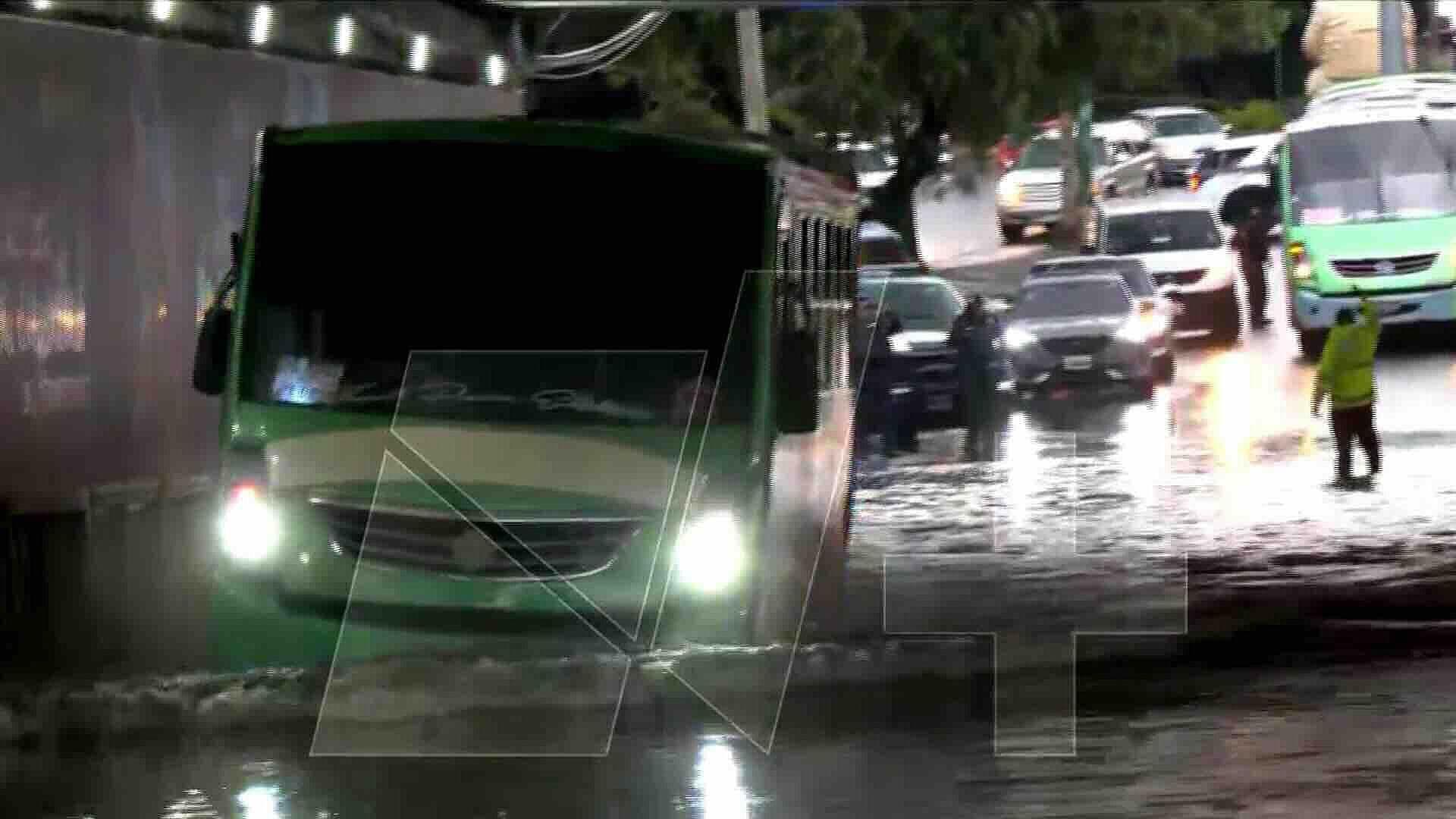 Lluvias en Tlalpan y Picacho Ajusco Afectan Sur de CDMX; Tren Ligero Sin Servicio