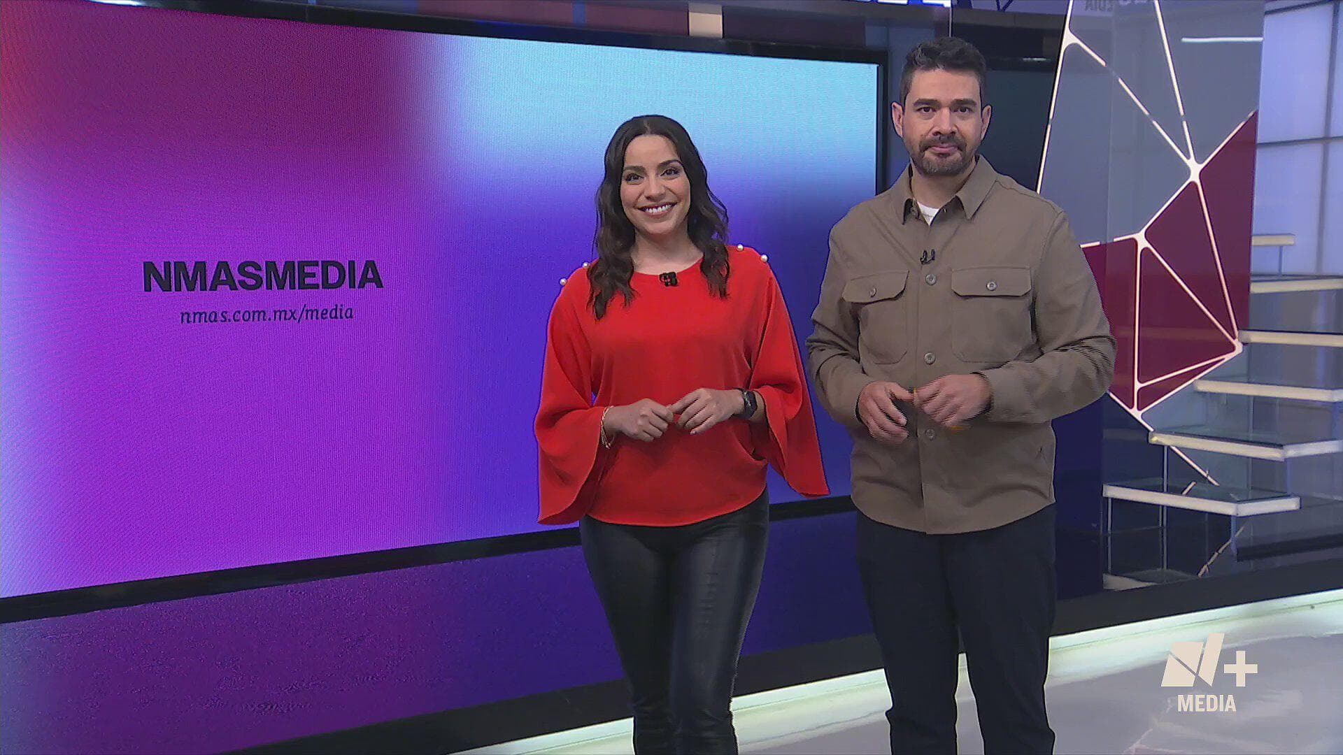 Elizabeth Cano y Alejandro Godina en N+ Media
