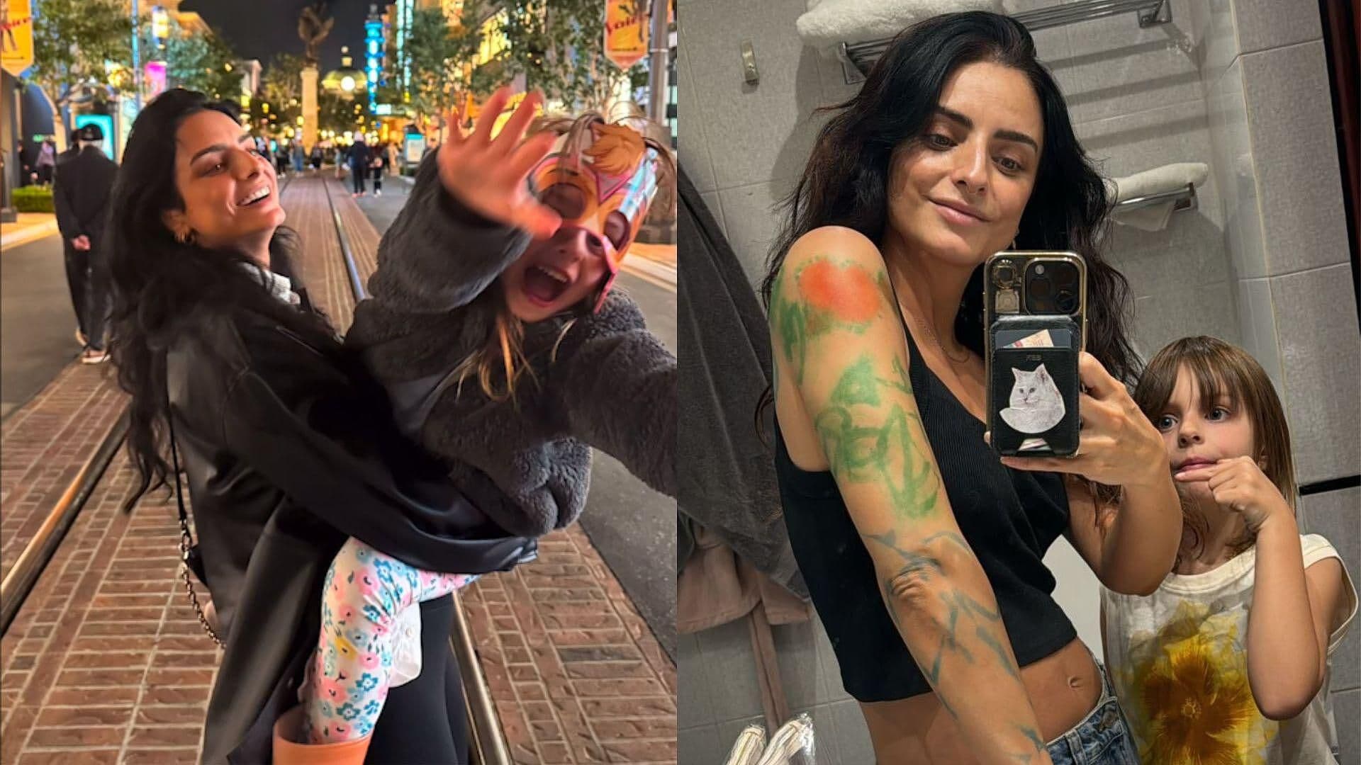 Aislinn Derbez Presume Tatuaje que le Hizo su Hija Kailani