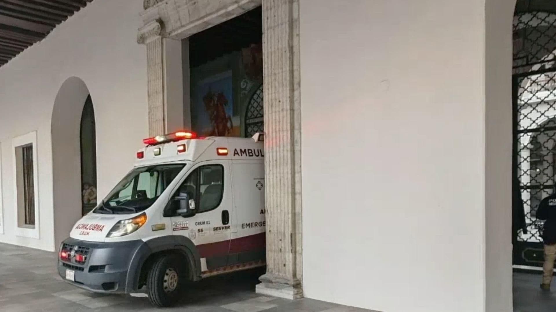 Trabajador Cae de Seis Metros de Altura Durante Obra en Palacio en Xalapa