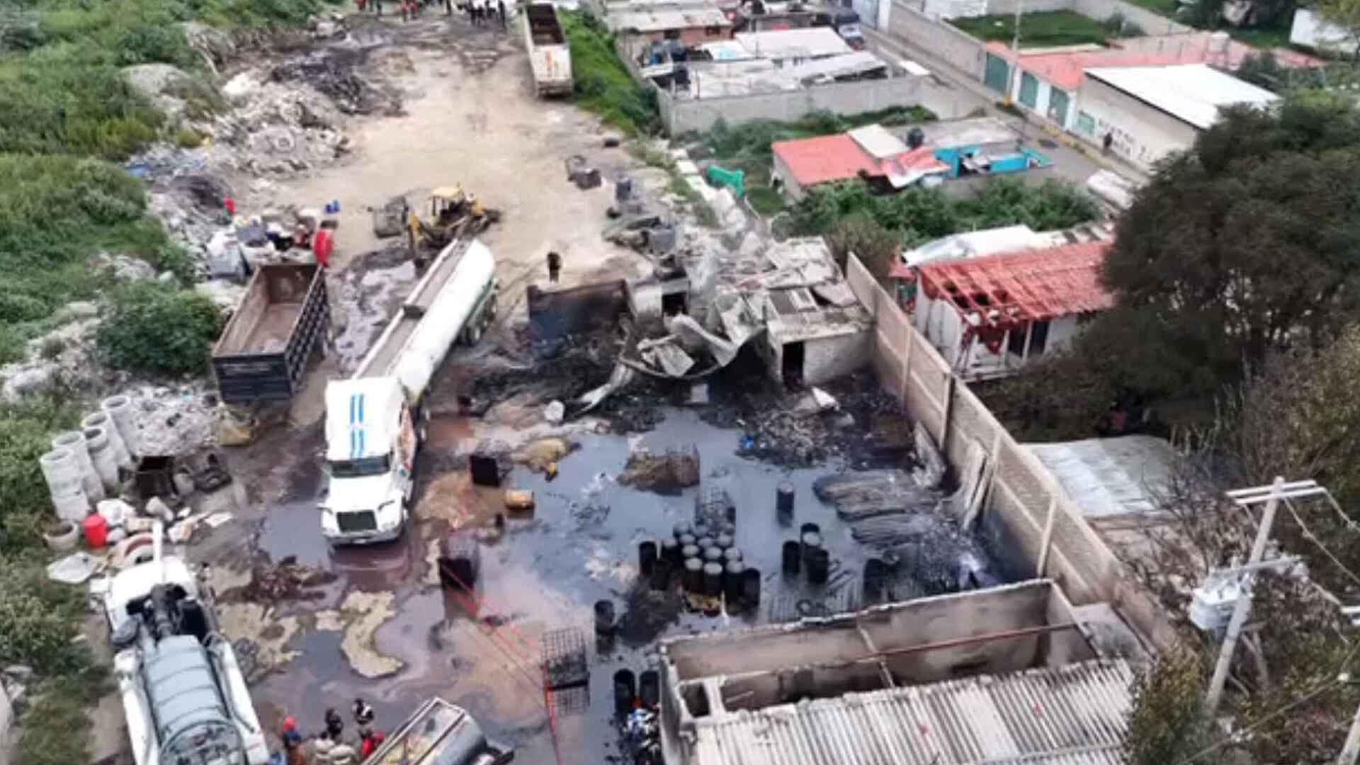 Así se Ven Desde el Aire los Daños por Incendio en Predio Irregular en Chicoloapan, Edomex