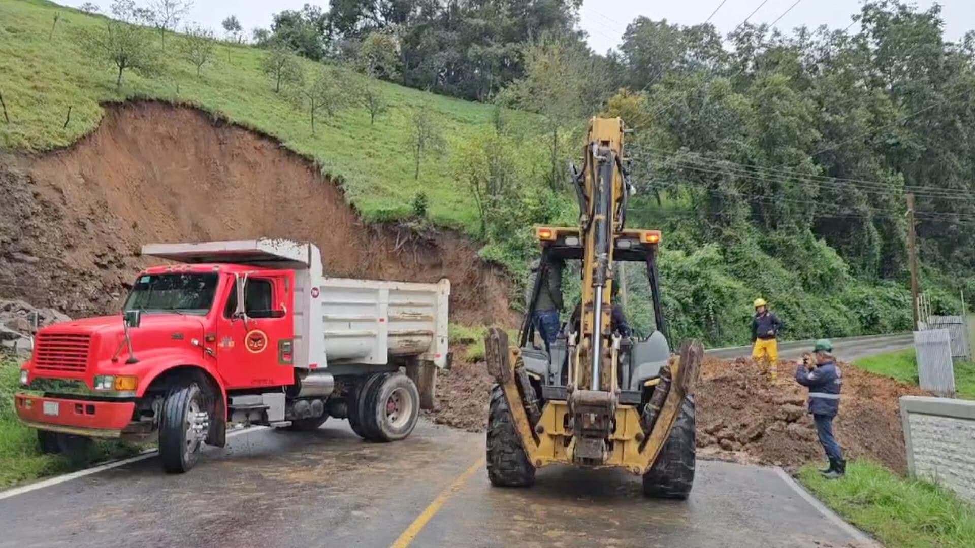 Lluvias Provocaron Derrumbes en Sierra Norte y Nororiental de Puebla