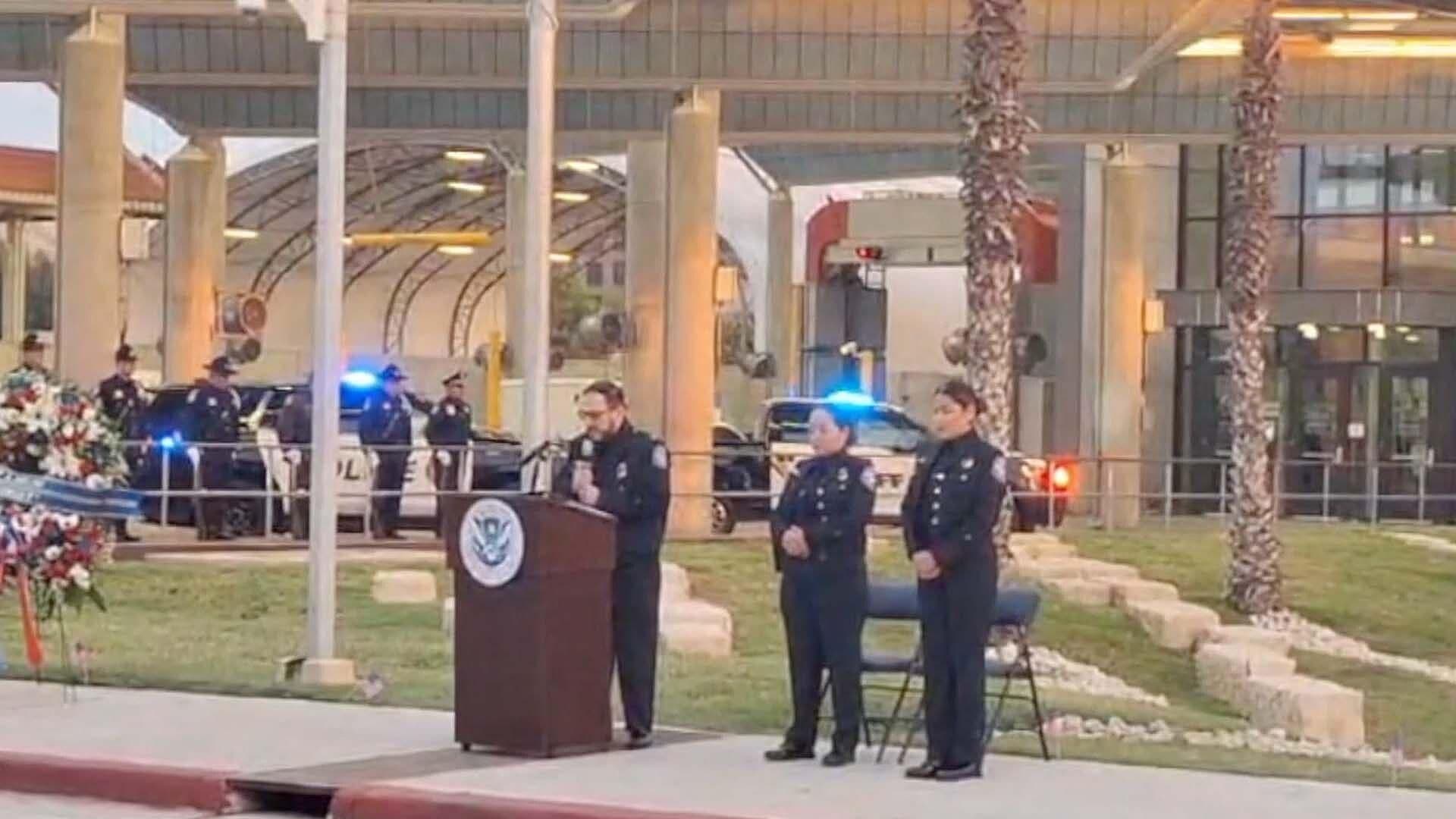 Realizan Ceremonia en Puente Internacional Juárez Lincoln Conmemorativa al 9/11