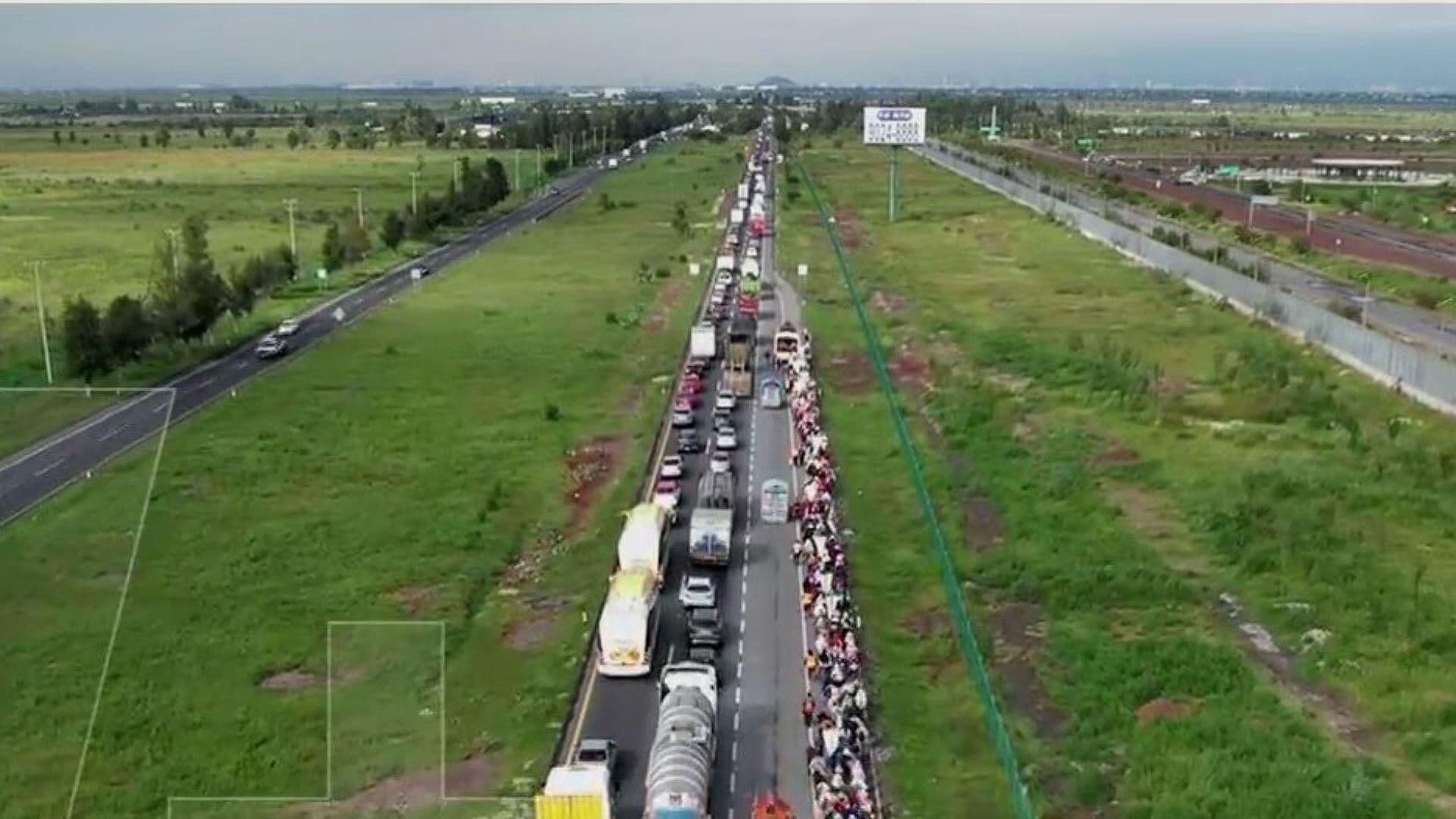 Atropellamiento Múltiple en la Autopista  Peñón-Texcoco Deja un Muerto y Varios Heridos