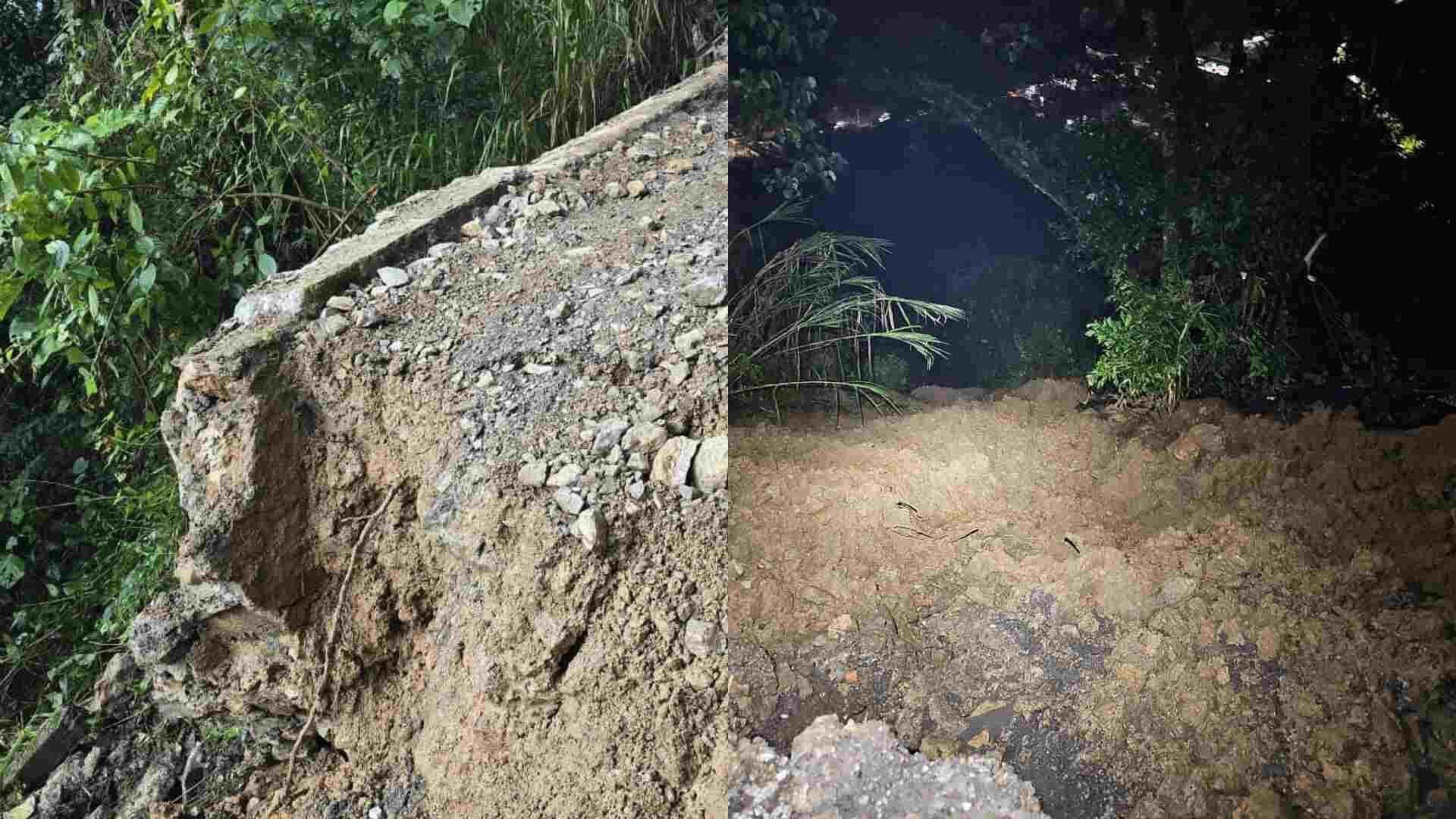 Se Registra Derrumbe en Camino que Comunica con el Panteón de Zongolica, Veracruz por Lluvias