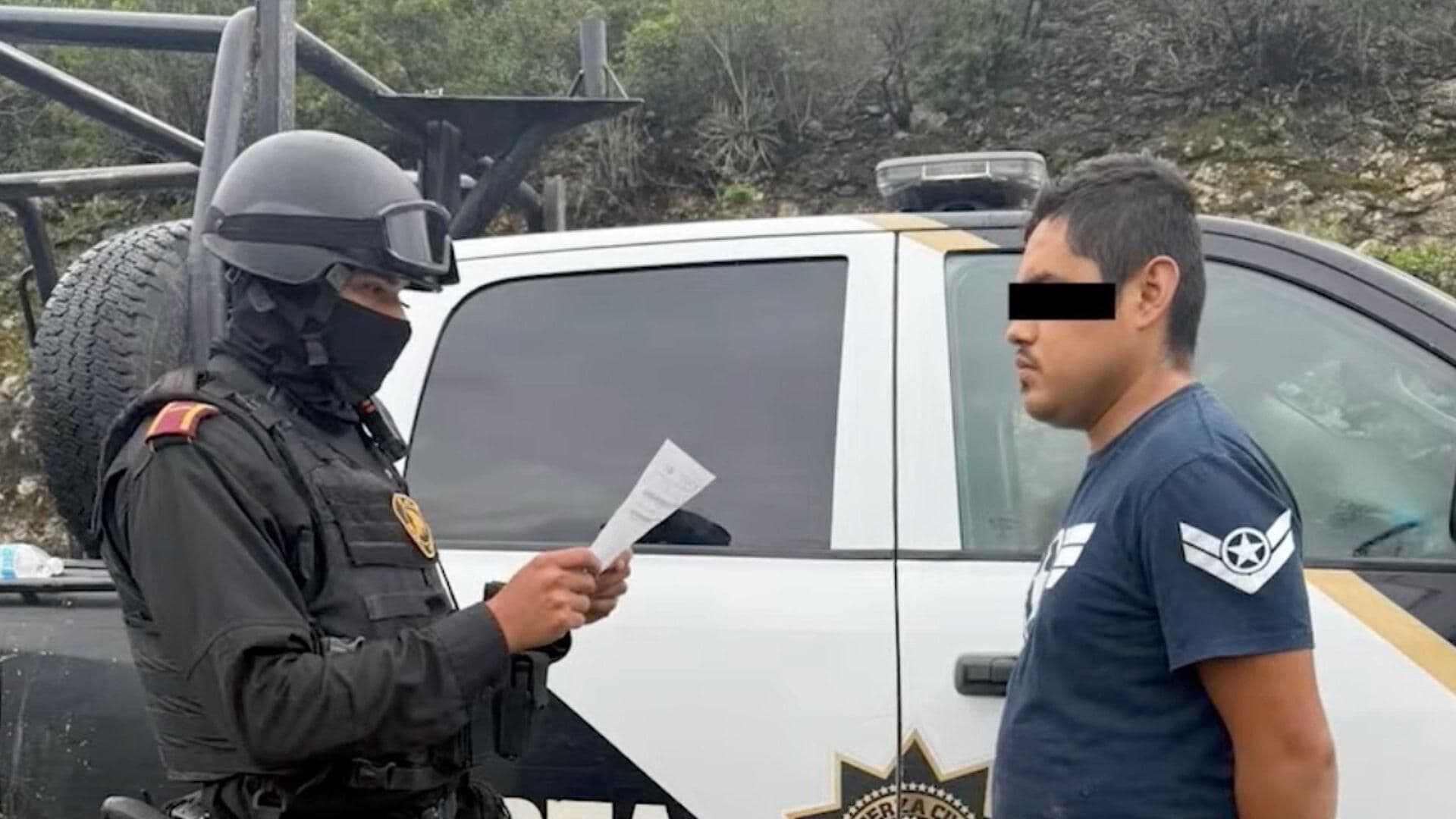Detienen a Hombre Por Matar a Perro en la Carretera a Rayones, Nuevo León