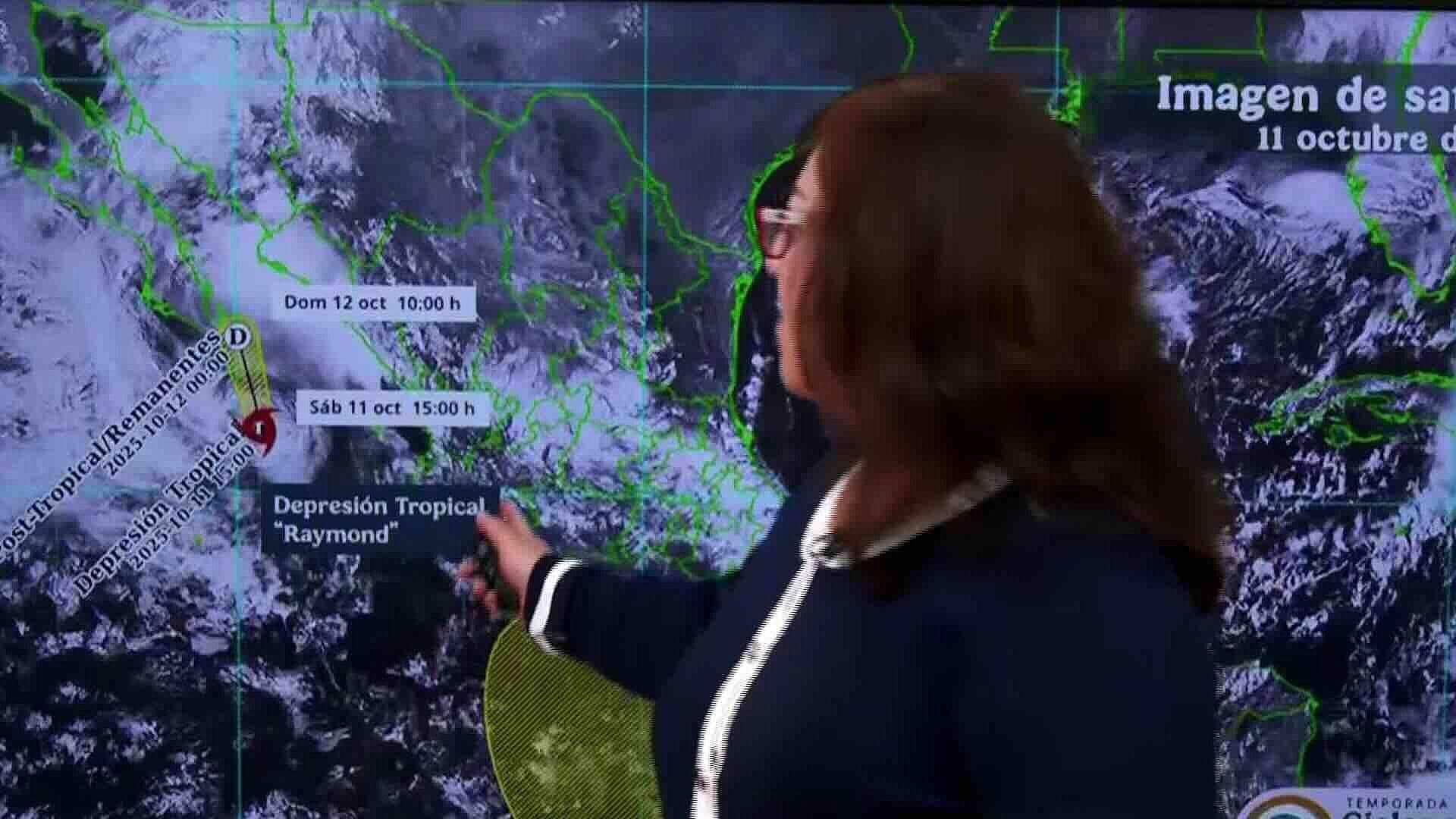 Depresión Tropical Raymond se Acerca a Cabo San Lucas; Prevén Lluvias Intensas Hoy