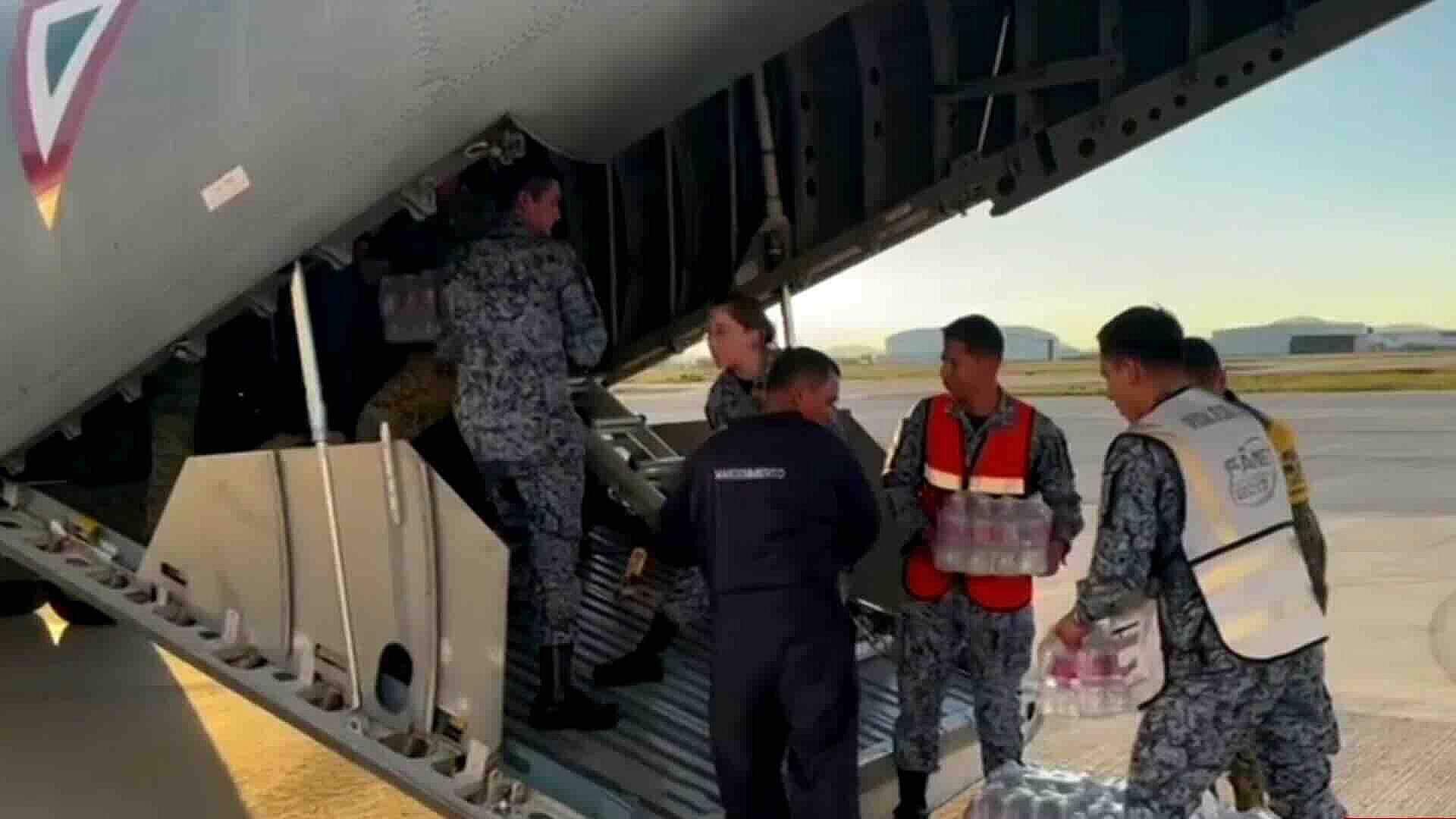 Ayuda Humanitaria del Ejército Mexicano Llega a Poza Rica Desde Santa Lucía