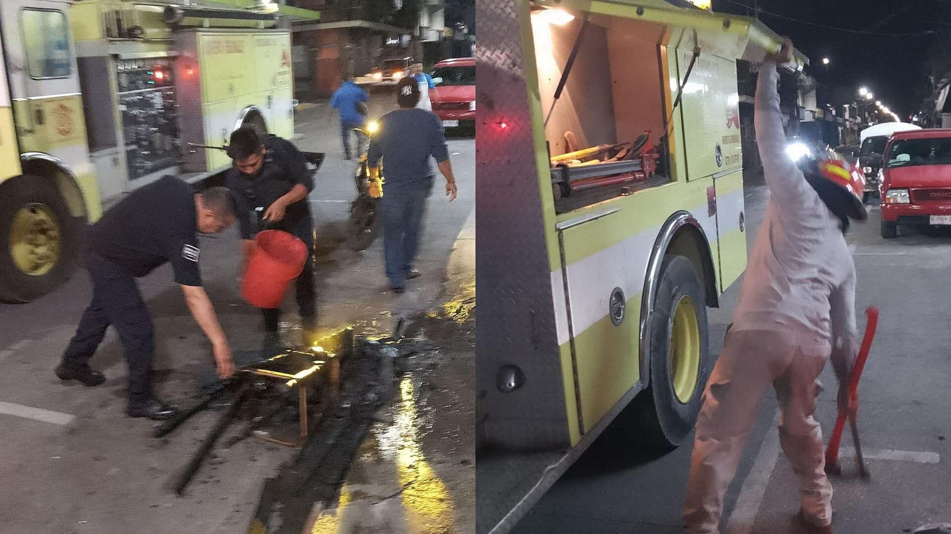 Corto Circuito Genera Incendio en Rosticería de Cuitláhuac, Veracruz