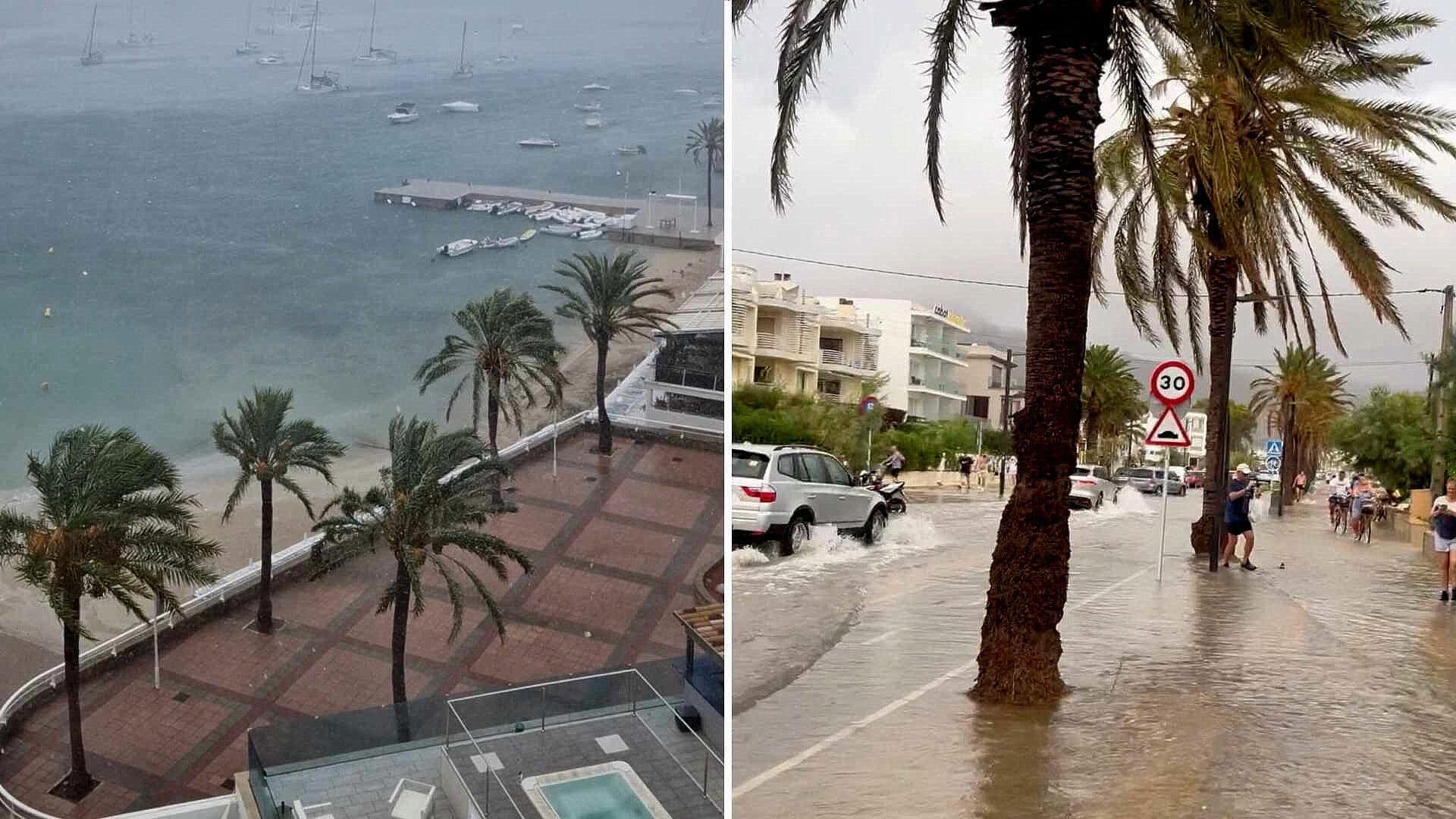 Activan Alerta Ámbar por Fuertes Lluvias y Vientos en Mallorca