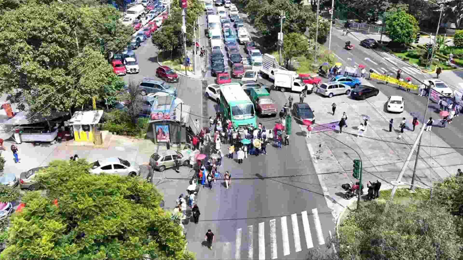 Así Fue el Bloqueo de Trabajadores en la Picacho-Ajusco que Provocó Caos en Tlalpan
