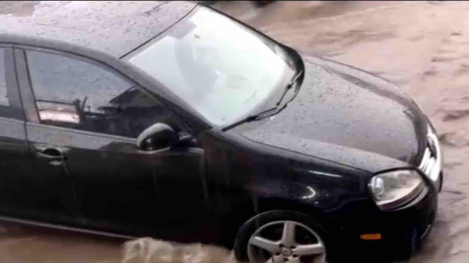 Se Registran Fuertes Lluvias en Zinacantepec en el Estado de México