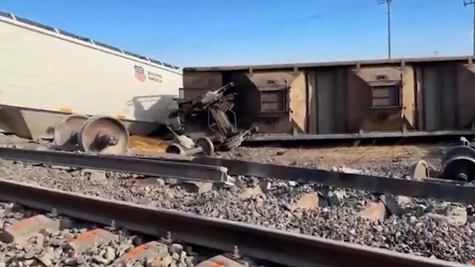 Se Descarrilan Seis Vagones del Tren en Nava, Coahuila